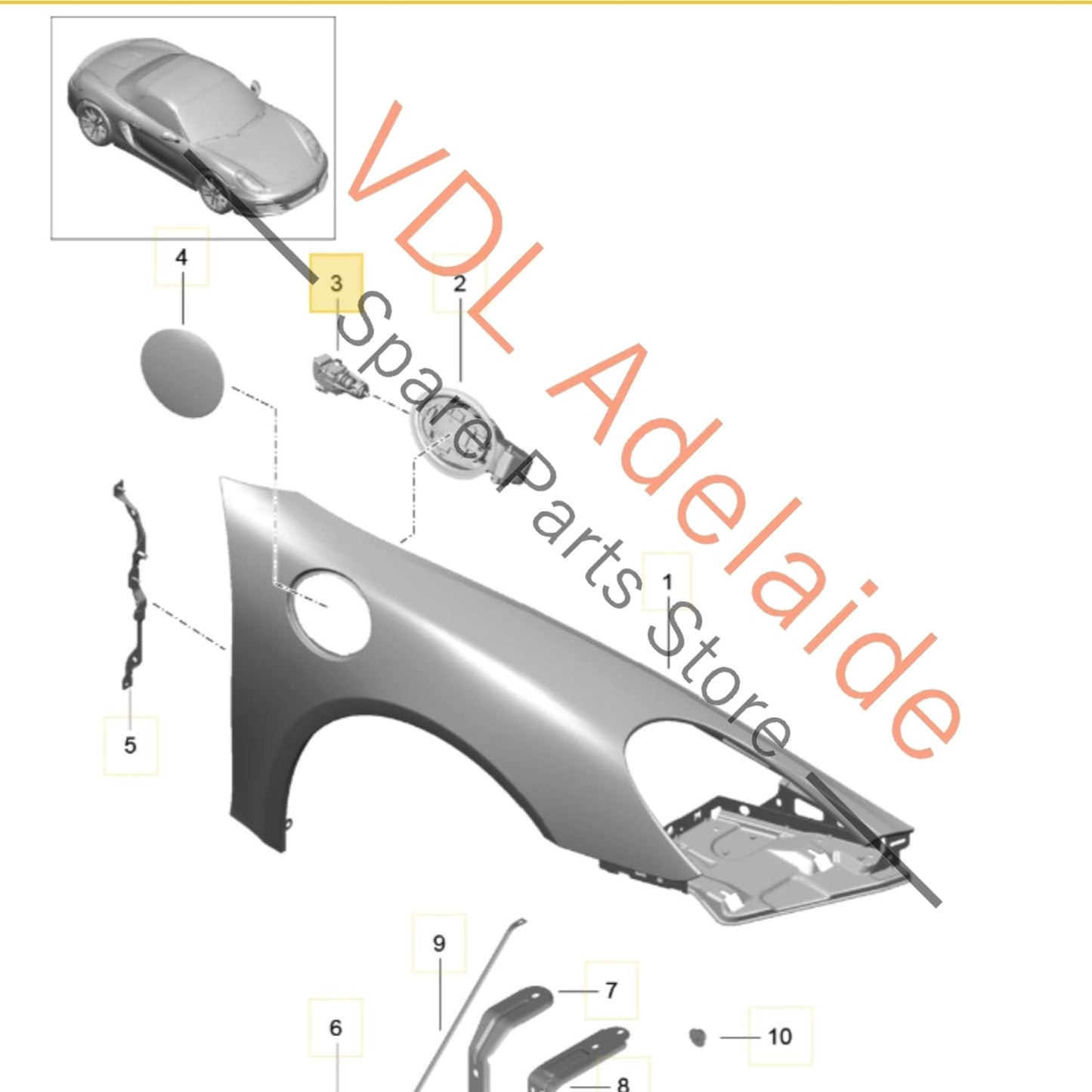 99150441401 99150441403  Porsche 911 Boxster Cayman Fuel Filler Flap Actuator Release Motor 99150441403
