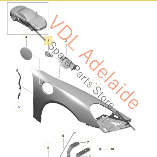 99150441401 99150441403  Porsche 911 Boxster Cayman Fuel Filler Flap Actuator Release Motor 99150441403