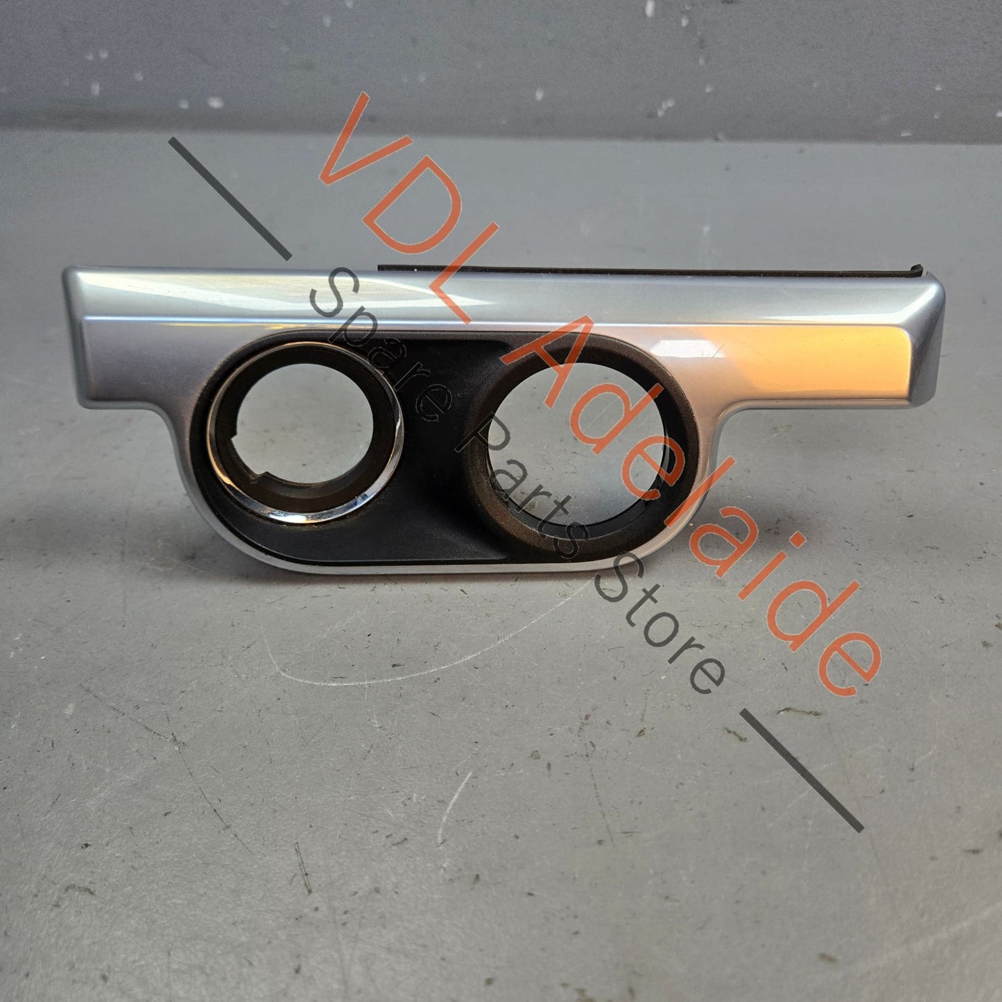 99155238202   Porsche Boxster Cayman 981 Trim for Key & Light Switch Galvano Silver Chrome 99155238202 V08