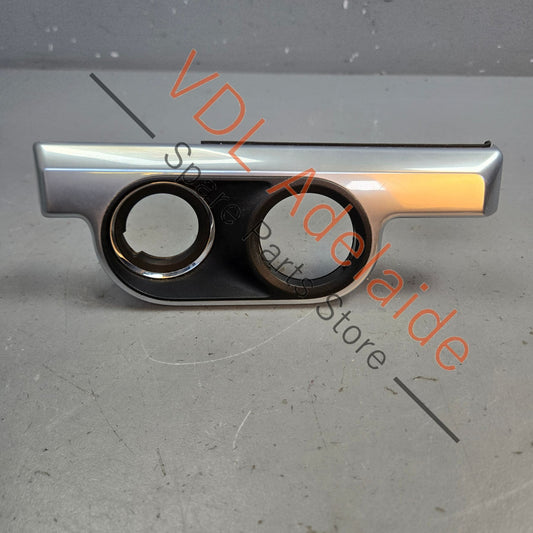 99155238202   Porsche Boxster Cayman 981 Trim for Key & Light Switch Galvano Silver Chrome 99155238202 V08