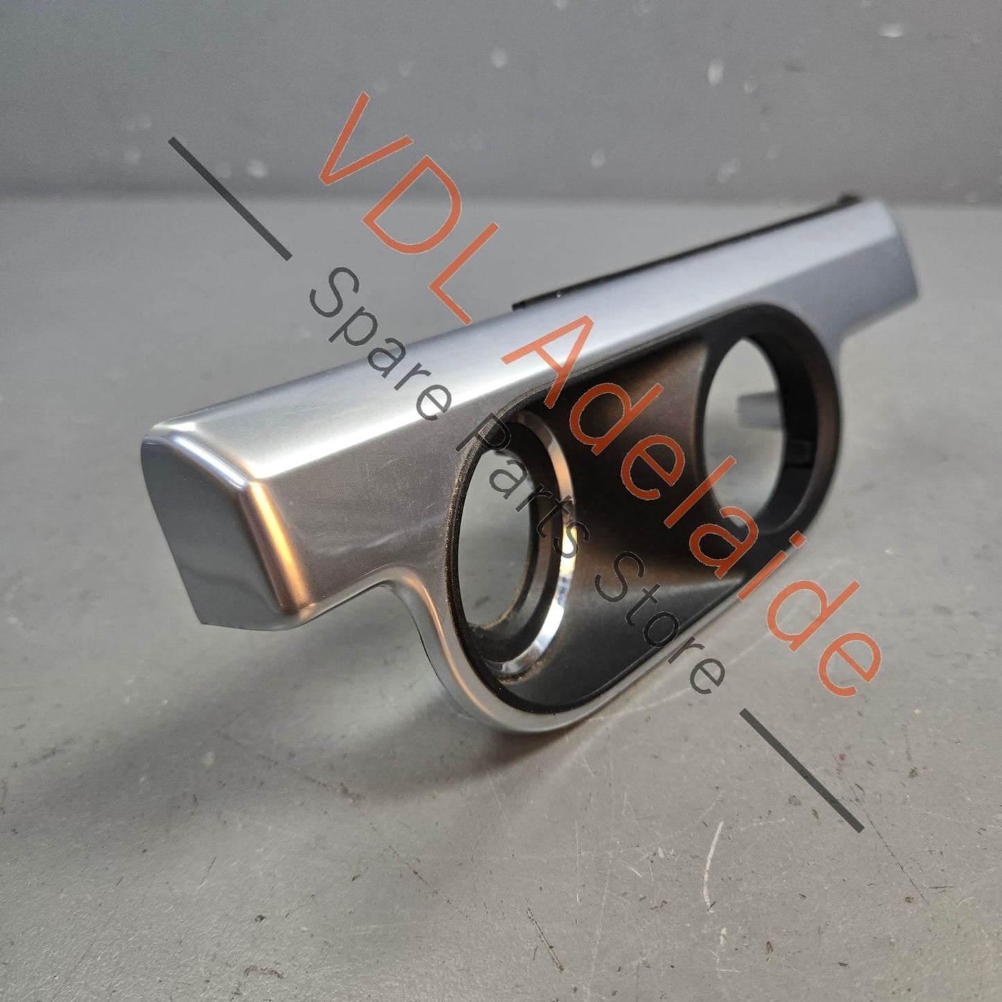 99155238202   Porsche Boxster Cayman 981 Trim for Key & Light Switch Galvano Silver Chrome 99155238202 V08