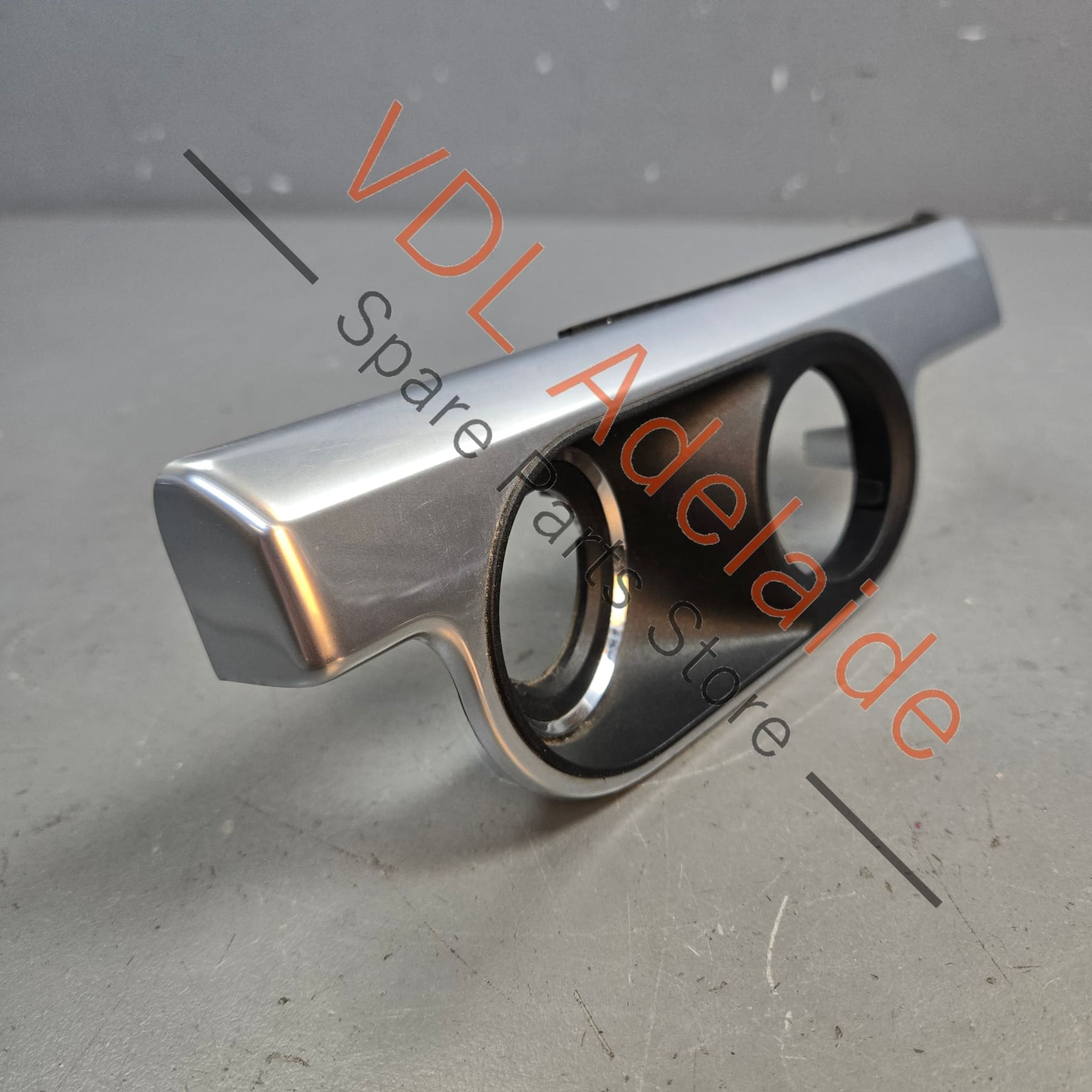 99155238202   Porsche Boxster Cayman 981 Trim for Key & Light Switch Galvano Silver Chrome 99155238202 V08