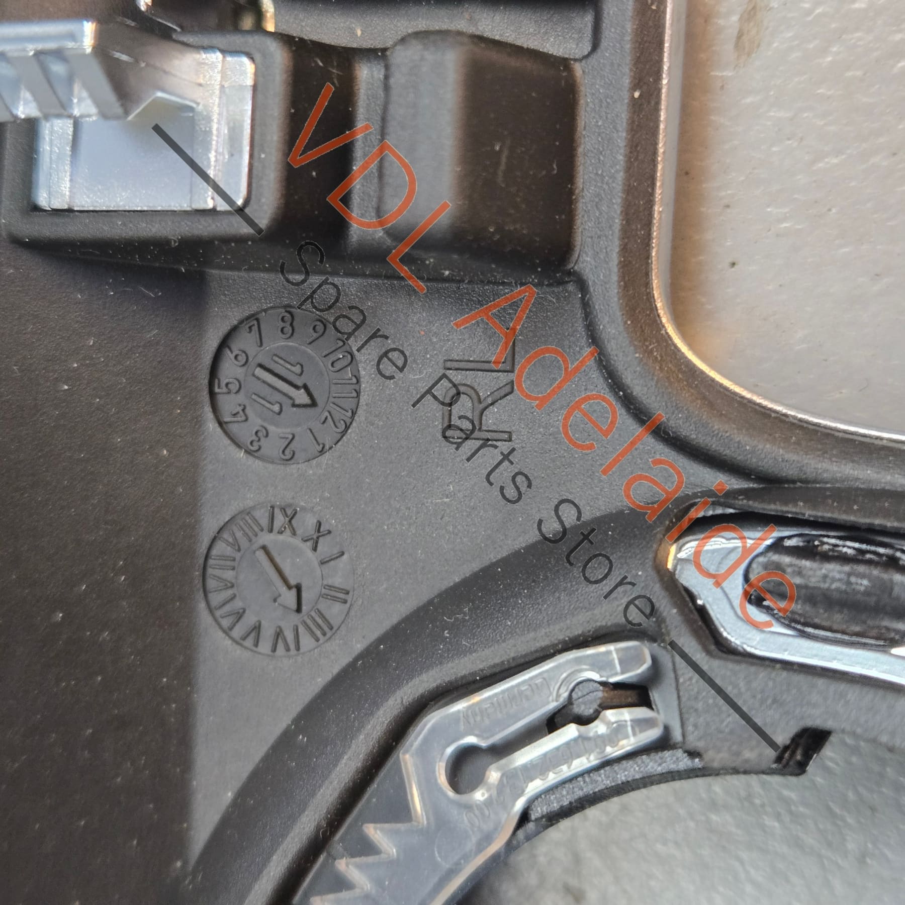 99155238202   Porsche Boxster Cayman 981 Trim for Key & Light Switch Galvano Silver Chrome 99155238202 V08