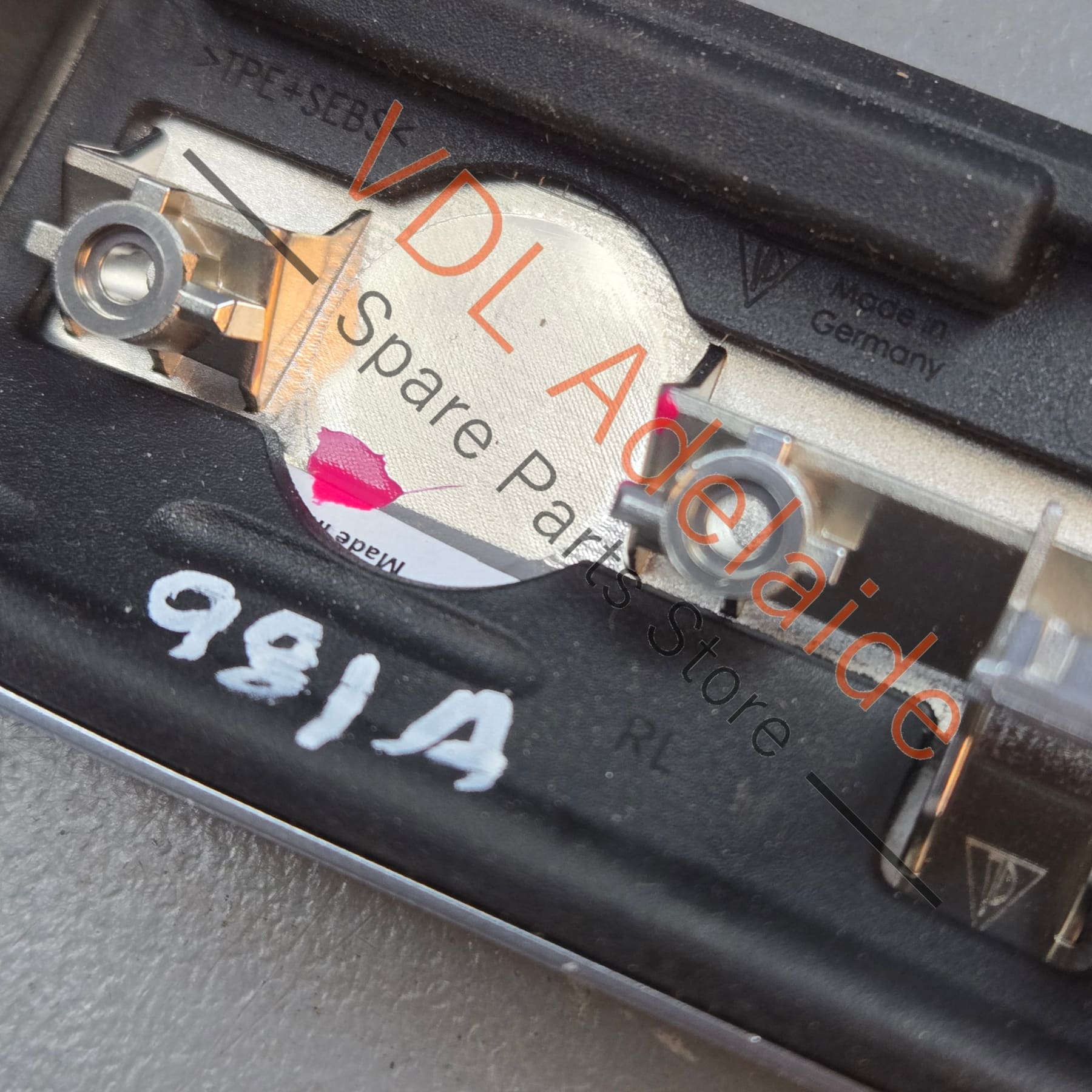 99155238402V08   Porsche Boxster Cayman 981 Trim for Dashboard Galvano Silver Chrome 99155238402 V08