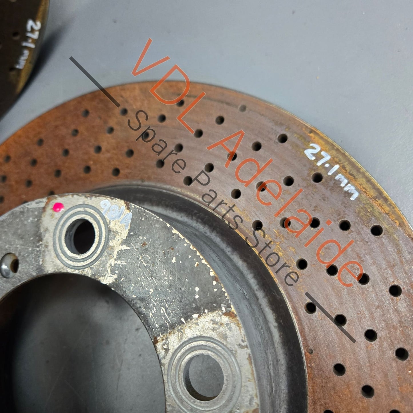 98135140101 98135140201  Porsche Boxster Cayman Front Brake Disc Rotor Pair 98135140101 315mm x 28mm Vented & Drilled