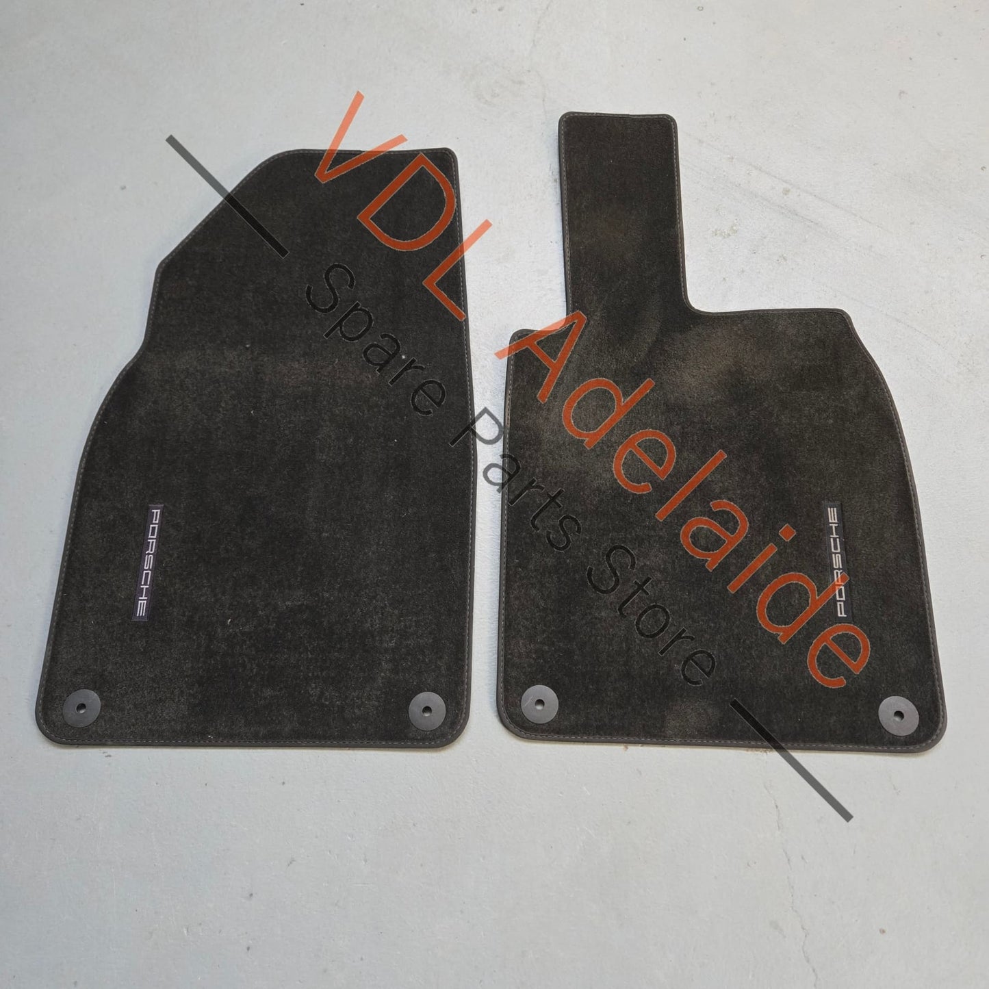 Porsche Boxster Cayman 981 Black Interior Floor Mat Set