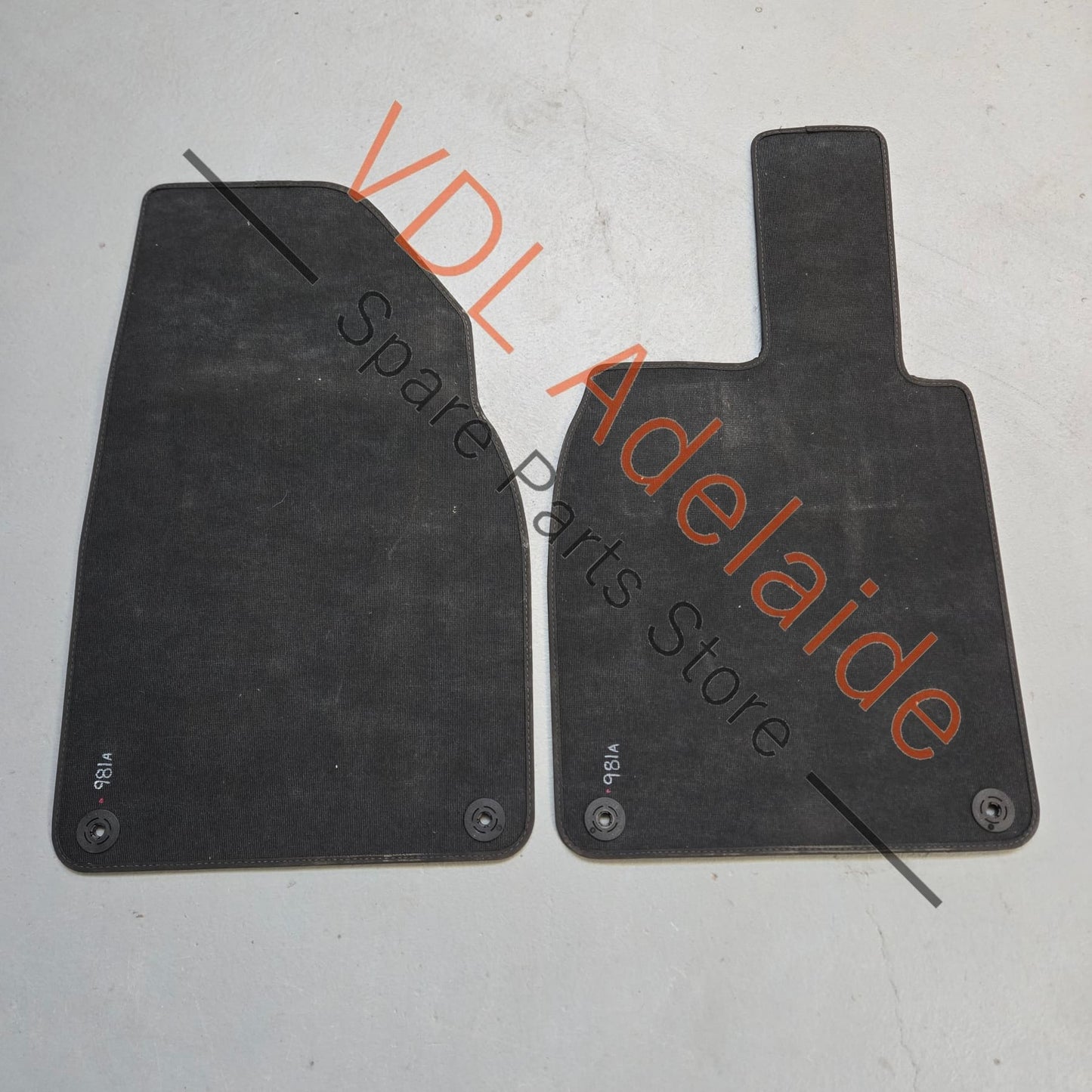 Porsche Boxster Cayman 981 Black Interior Floor Mat Set