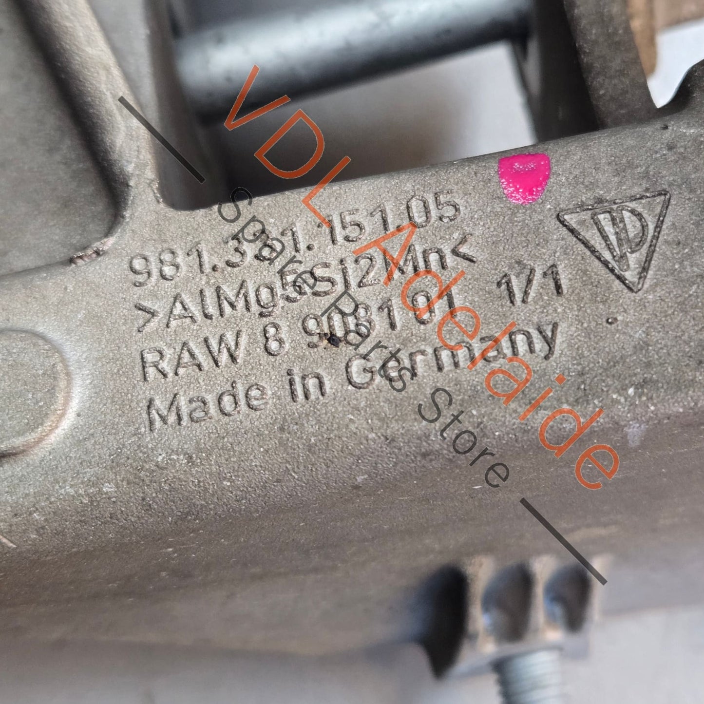 98133105105 98133105108  Porsche Boxster Cayman Rear Left Subframe Engine & Suspension Carrier Bracket 98133105108  98133105105