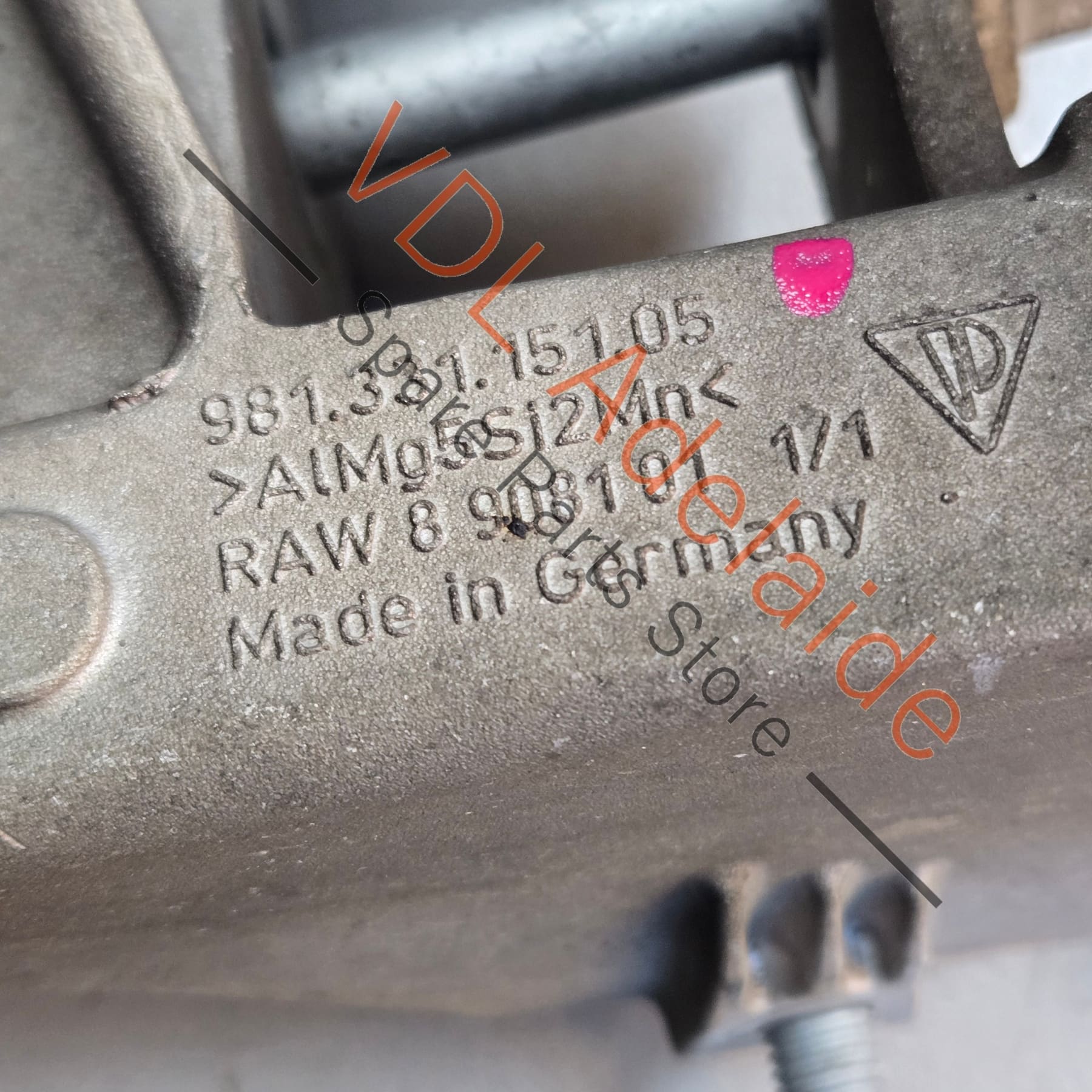 98133105105 98133105108  Porsche Boxster Cayman Rear Left Subframe Engine & Suspension Carrier Bracket 98133105108  98133105105