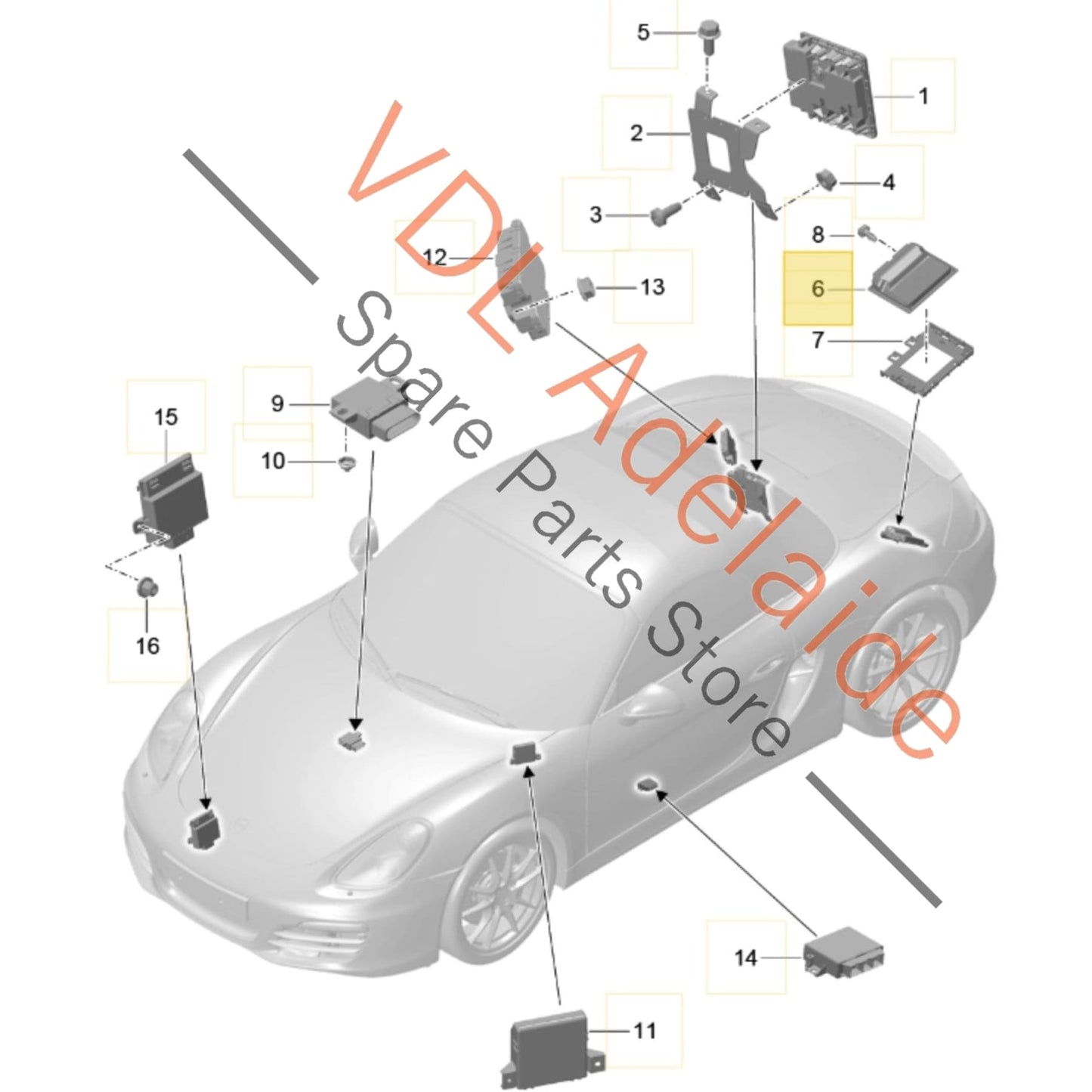 99161827004 99161827015 5WP540032AC  Porsche 911 Boxster Cayman PDK Gearbox Control Unit 99161827004