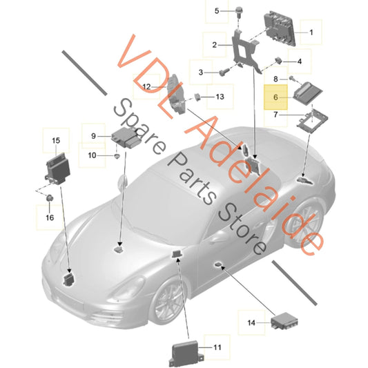 99161827004 99161827015 5WP540032AC Porsche 911 Boxster Cayman PDK Gearbox Control Unit 99161827004