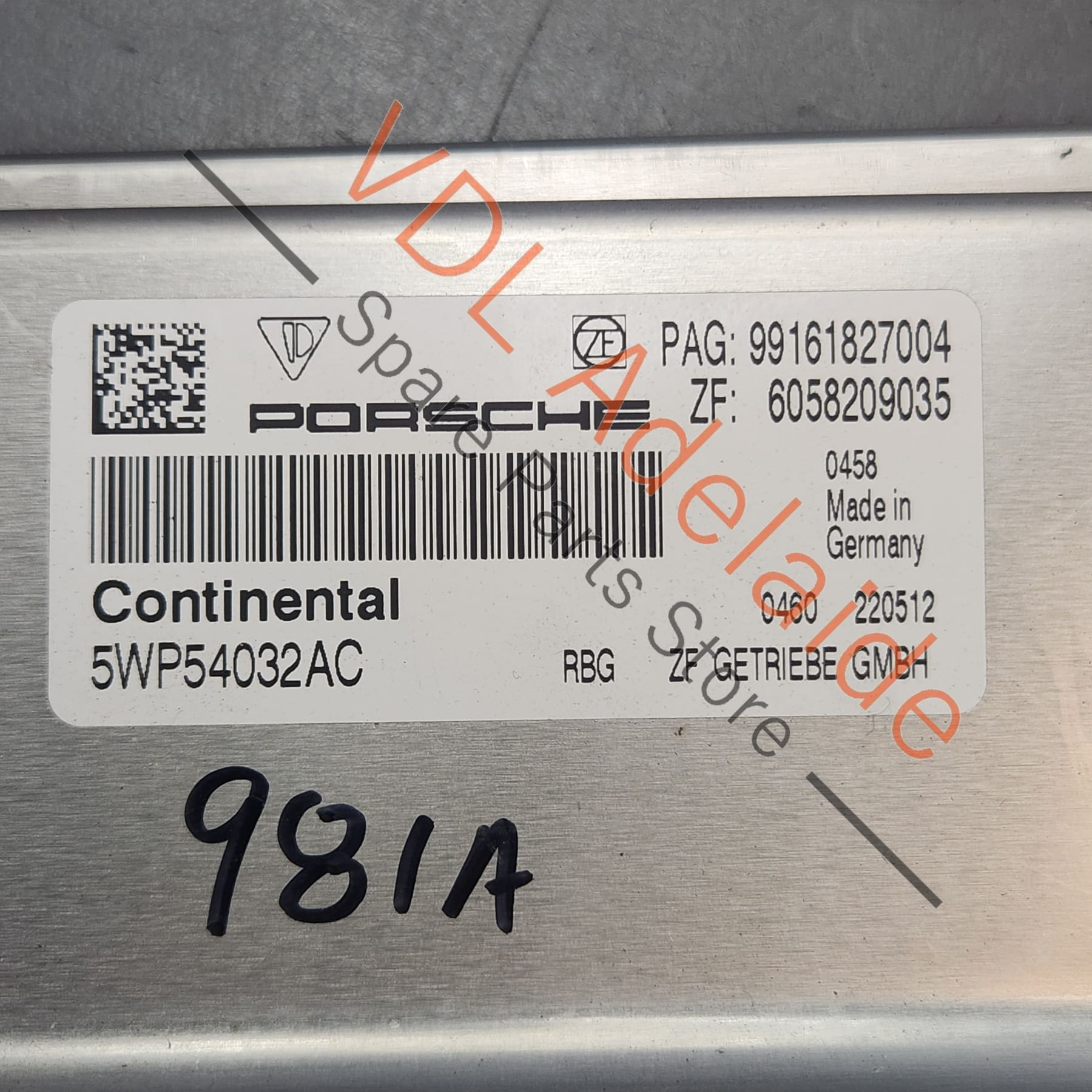 99161827004 99161827015 5WP540032AC  Porsche 911 Boxster Cayman PDK Gearbox Control Unit 99161827004