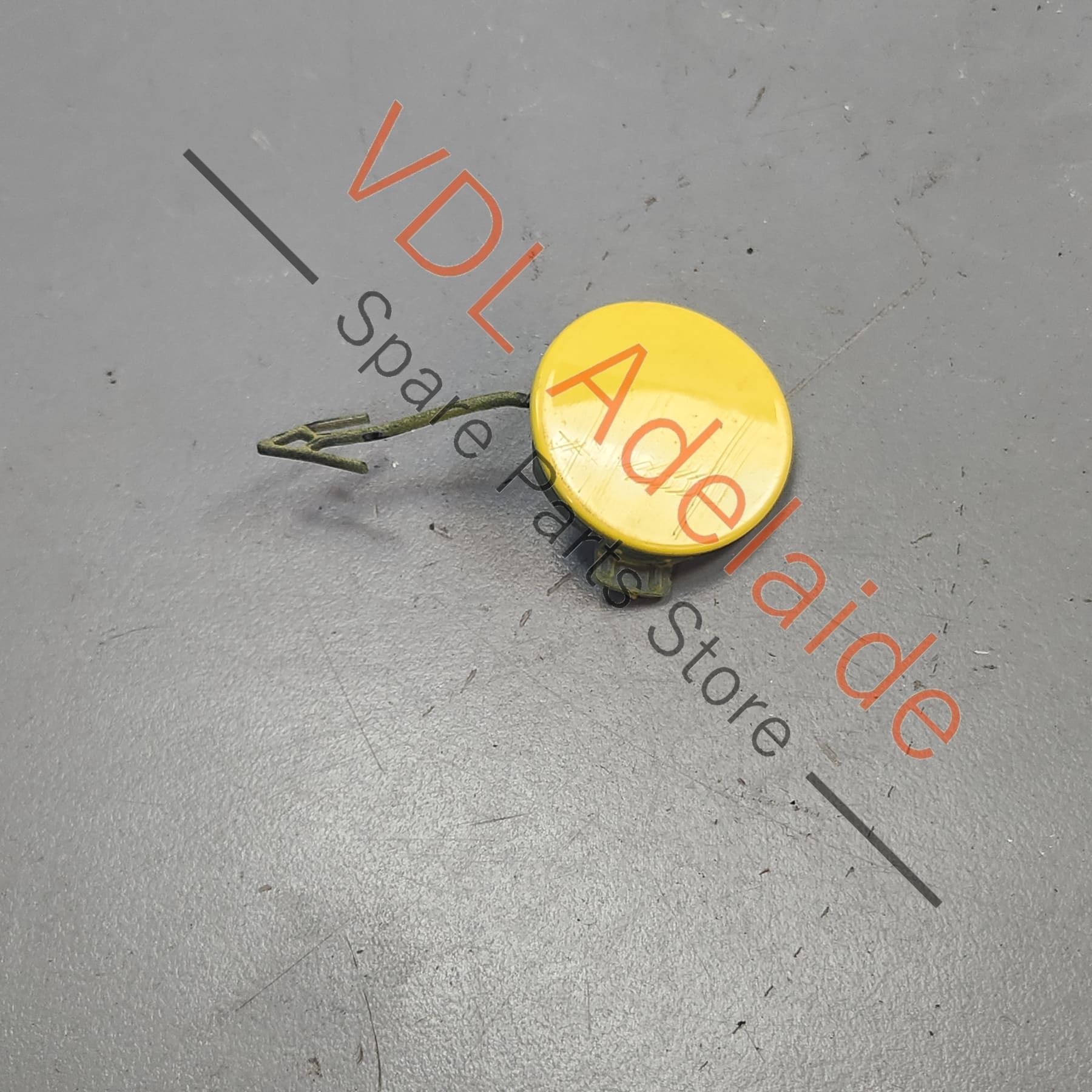 99150570300    Porsche 911 Boxster Cayman Front Bumper Tow Hook Cover Cap 99150570300 Racing Yellow 1S1, P3 / 1S1