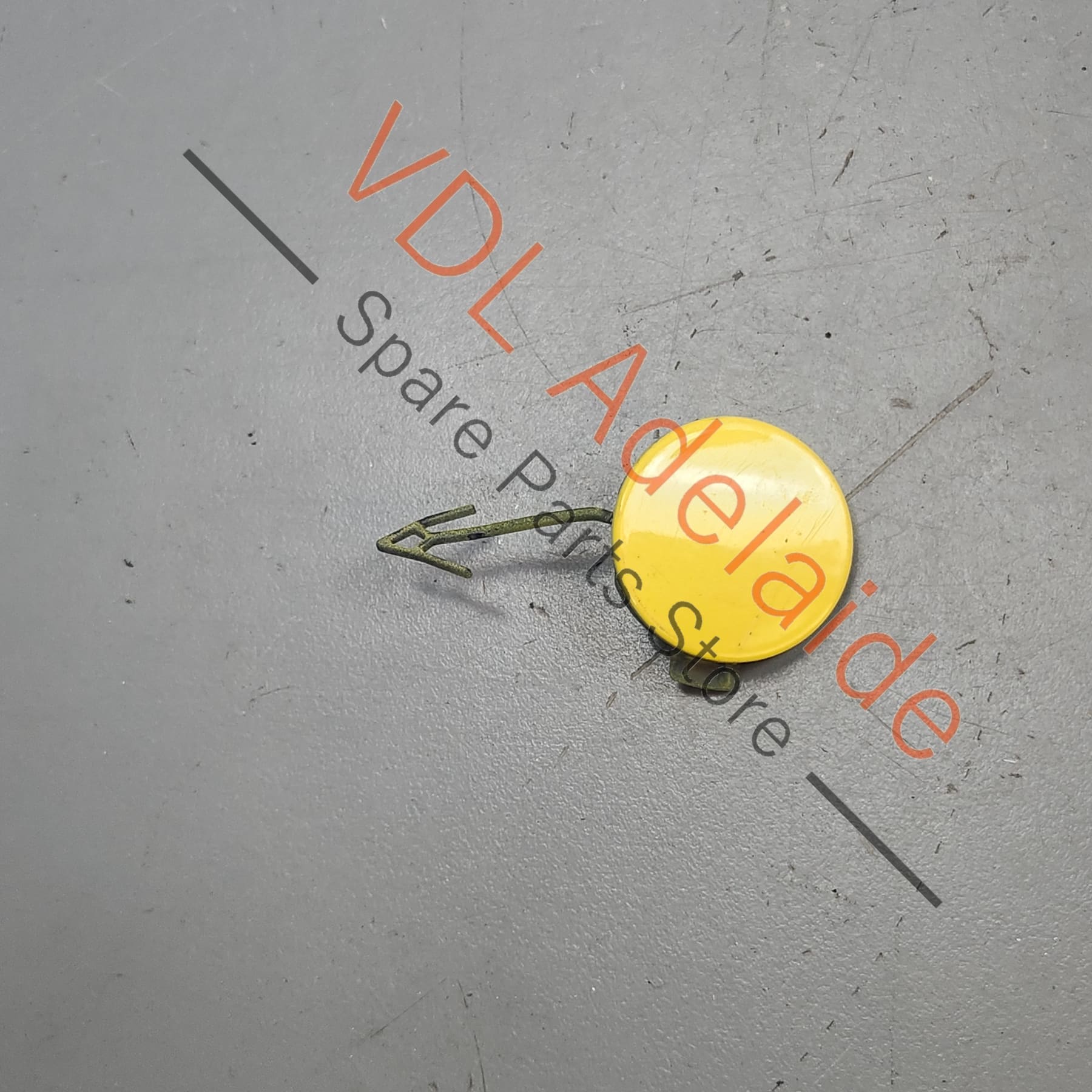 99150570300    Porsche 911 Boxster Cayman Front Bumper Tow Hook Cover Cap 99150570300 Racing Yellow 1S1, P3 / 1S1