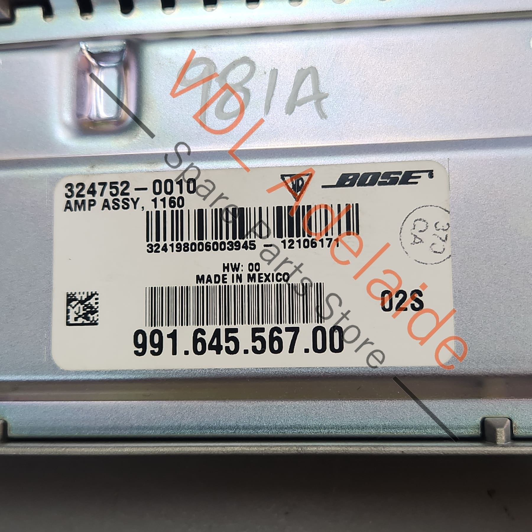 99164556700 9P1035465   Porsche BOSE Amplifier for Subwoofer 9P1035465 99164556700