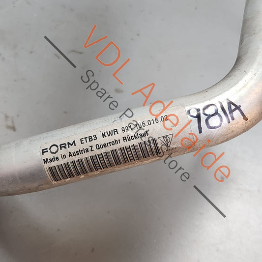 99110601602    Porsche 911 Boxster Cayman Aluminium Coolant Pipe 99110601602