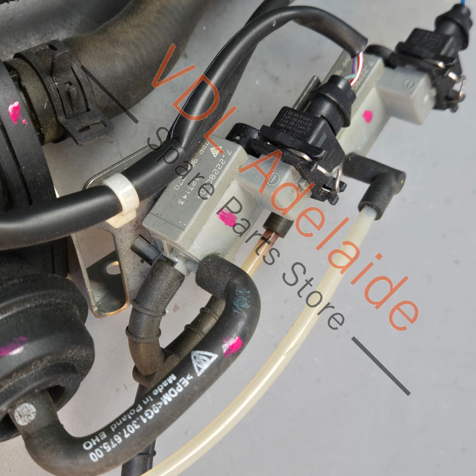 9G230707601 9P1317233   Porsche Boxster Cayman PDK Gearbox Coolant & Vacuum Hose Assembly 9G230707601 9P1317233