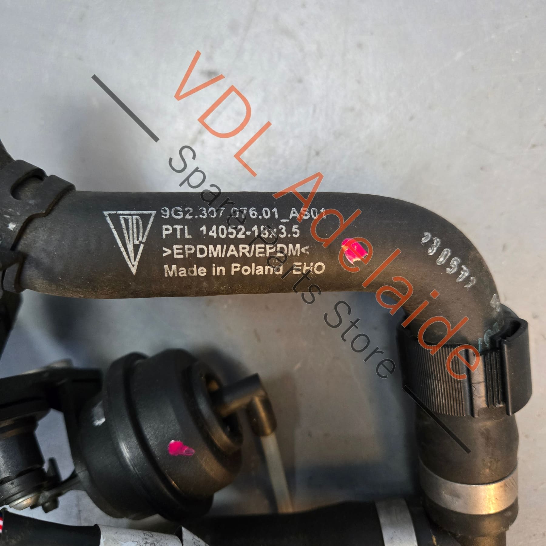 9G230707601 9P1317233   Porsche Boxster Cayman PDK Gearbox Coolant & Vacuum Hose Assembly 9G230707601 9P1317233