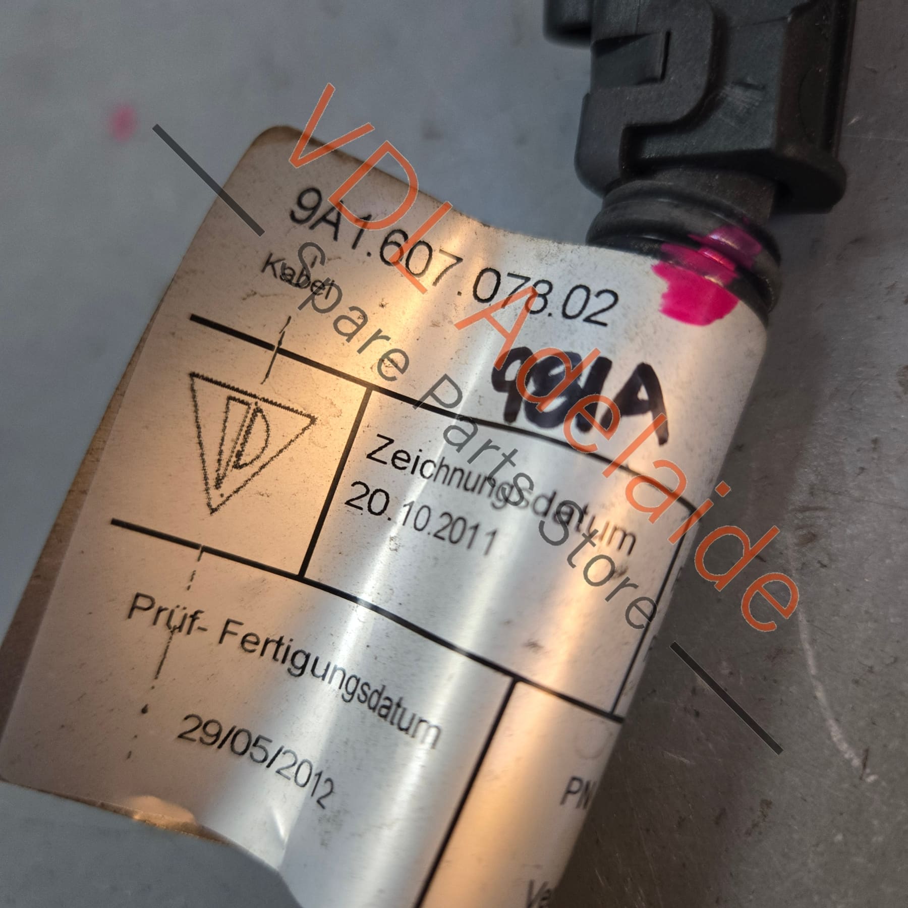 9A160707802 9A160707803   Porsche Cayman Boxster Starter & Alternator Wiring Harness Cable Set 9A160707803
