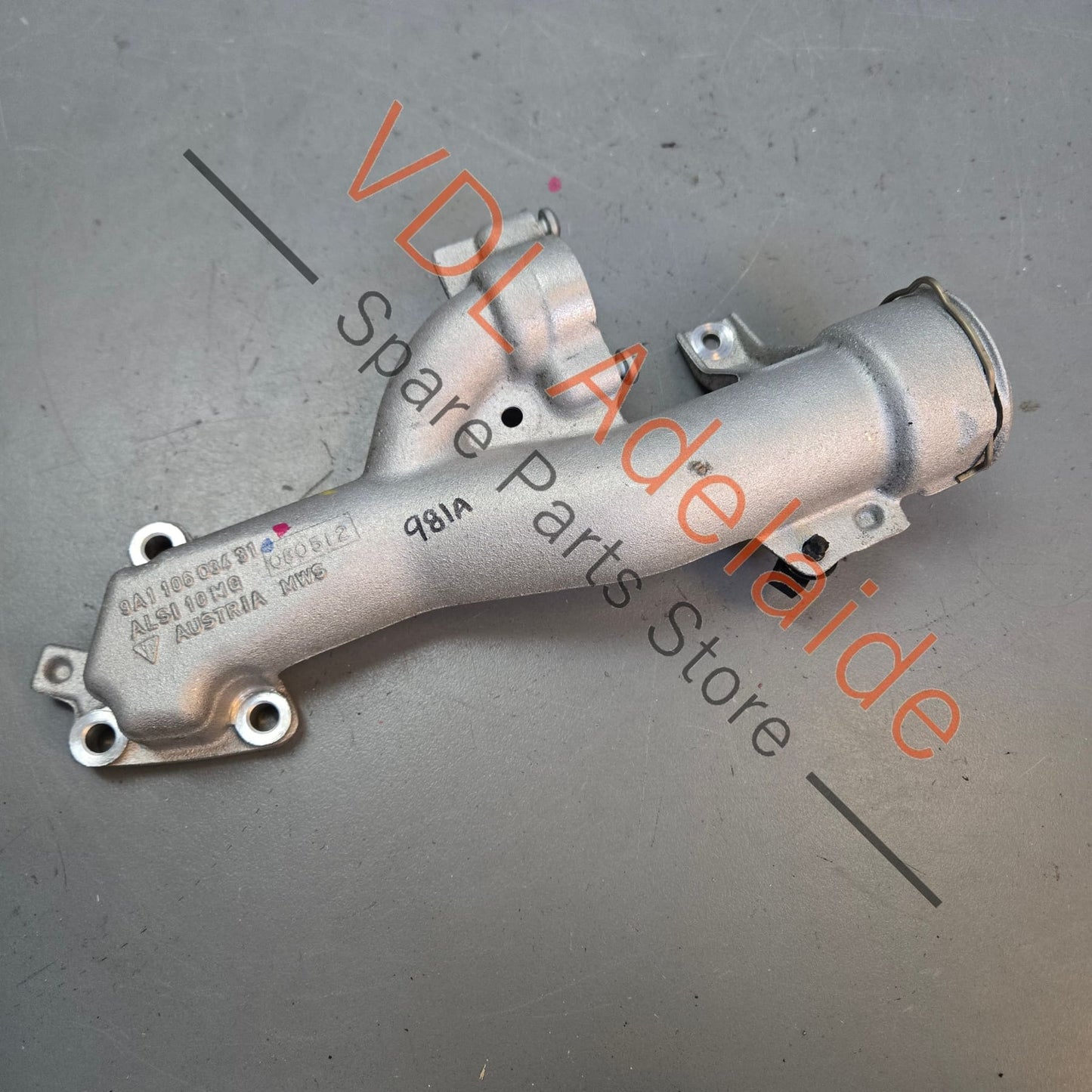 9A110603431    Porsche Cayman Boxster Water Coolant Cooling Cast Manifold Aluminium 9A110603431