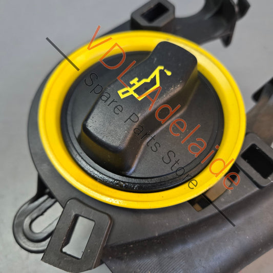 98155137802 98110716005   Porsche Boxster Cayman Engine Oil Filler Cap Tube Funnel & Trim 98110703508 98110716005