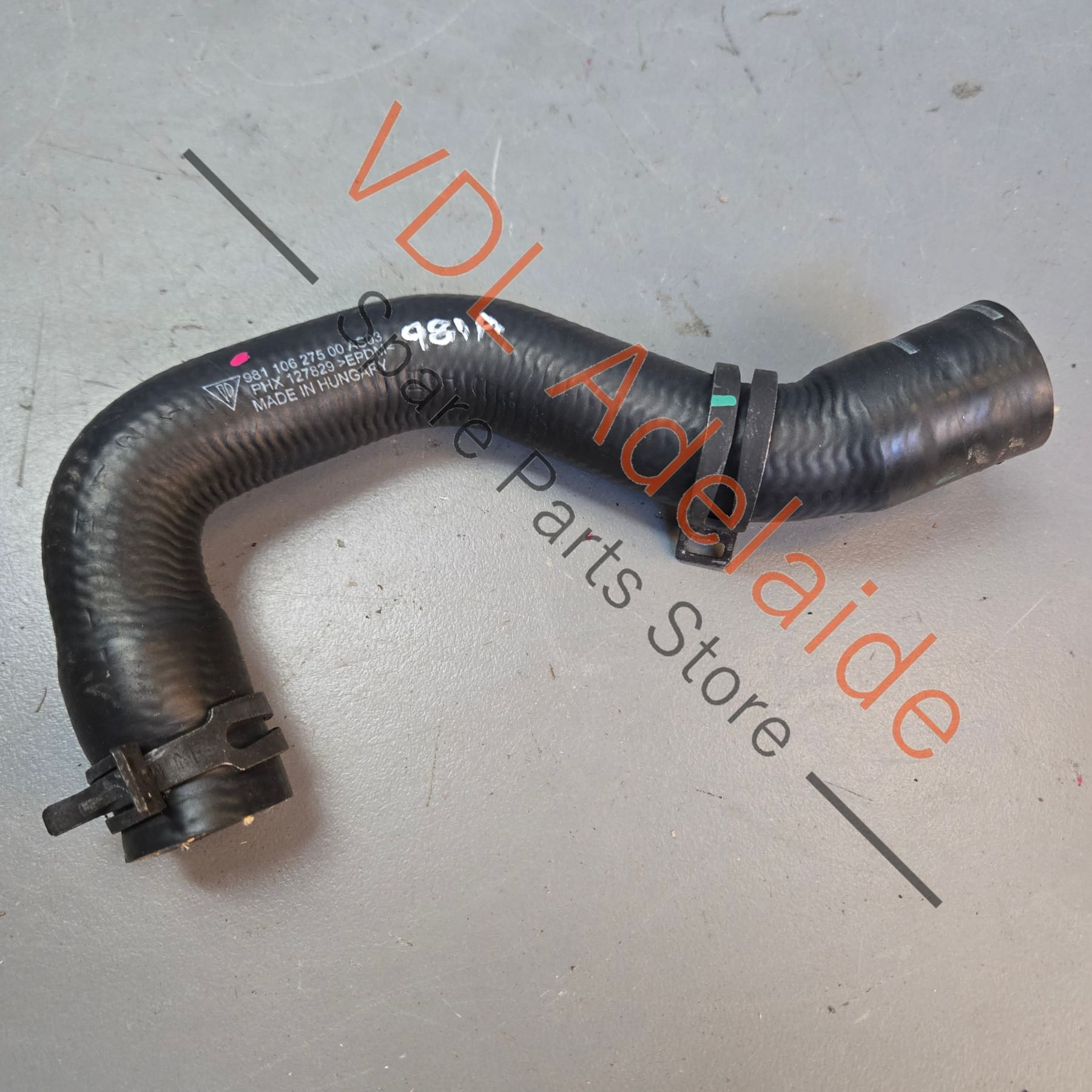 98110627500    Porsche 981 Coolant Reservoir Hose Pipe 98110627500