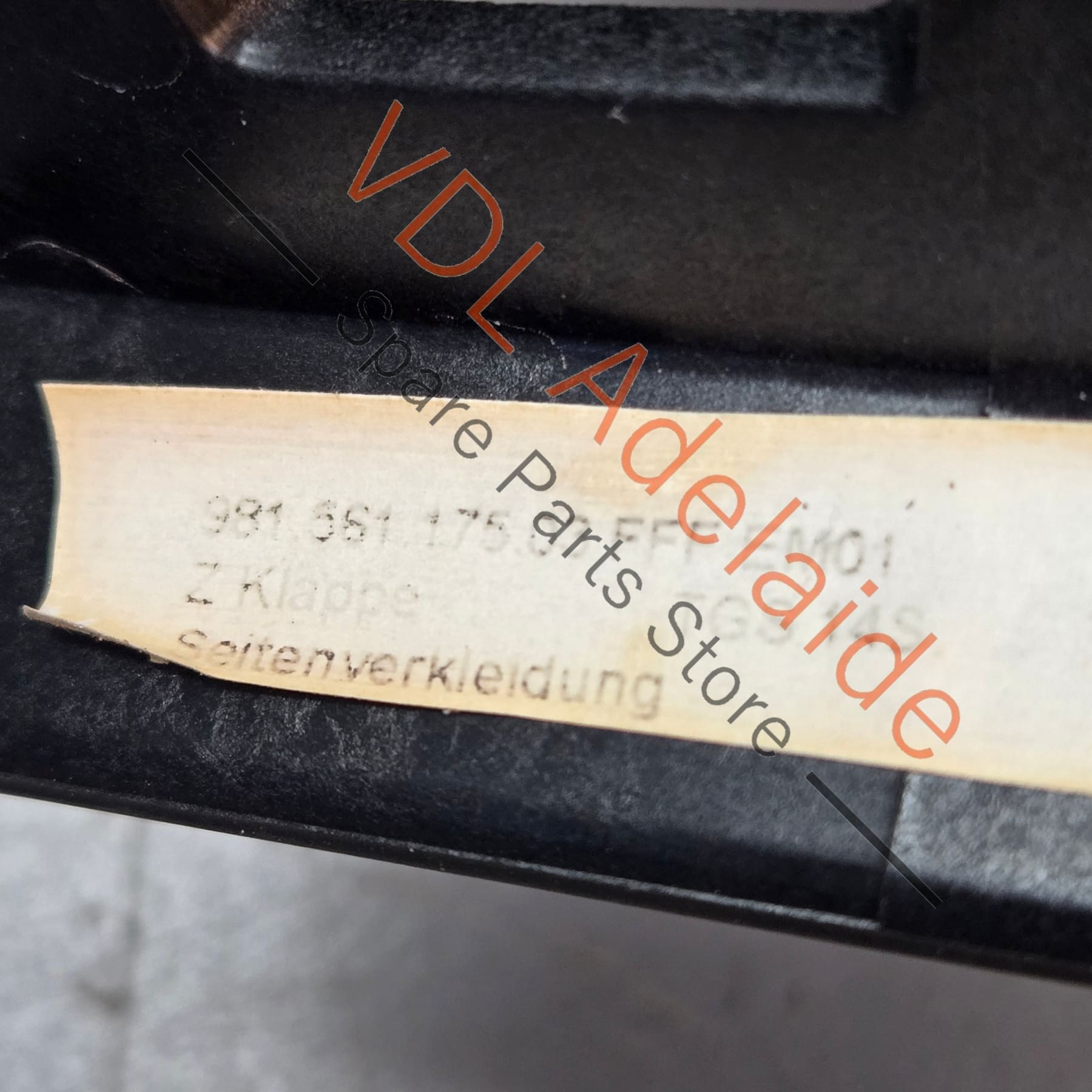 98156117506    Porsche Boxster 981 Convertible Roof Cover Flap LHS 98156117506 1E0