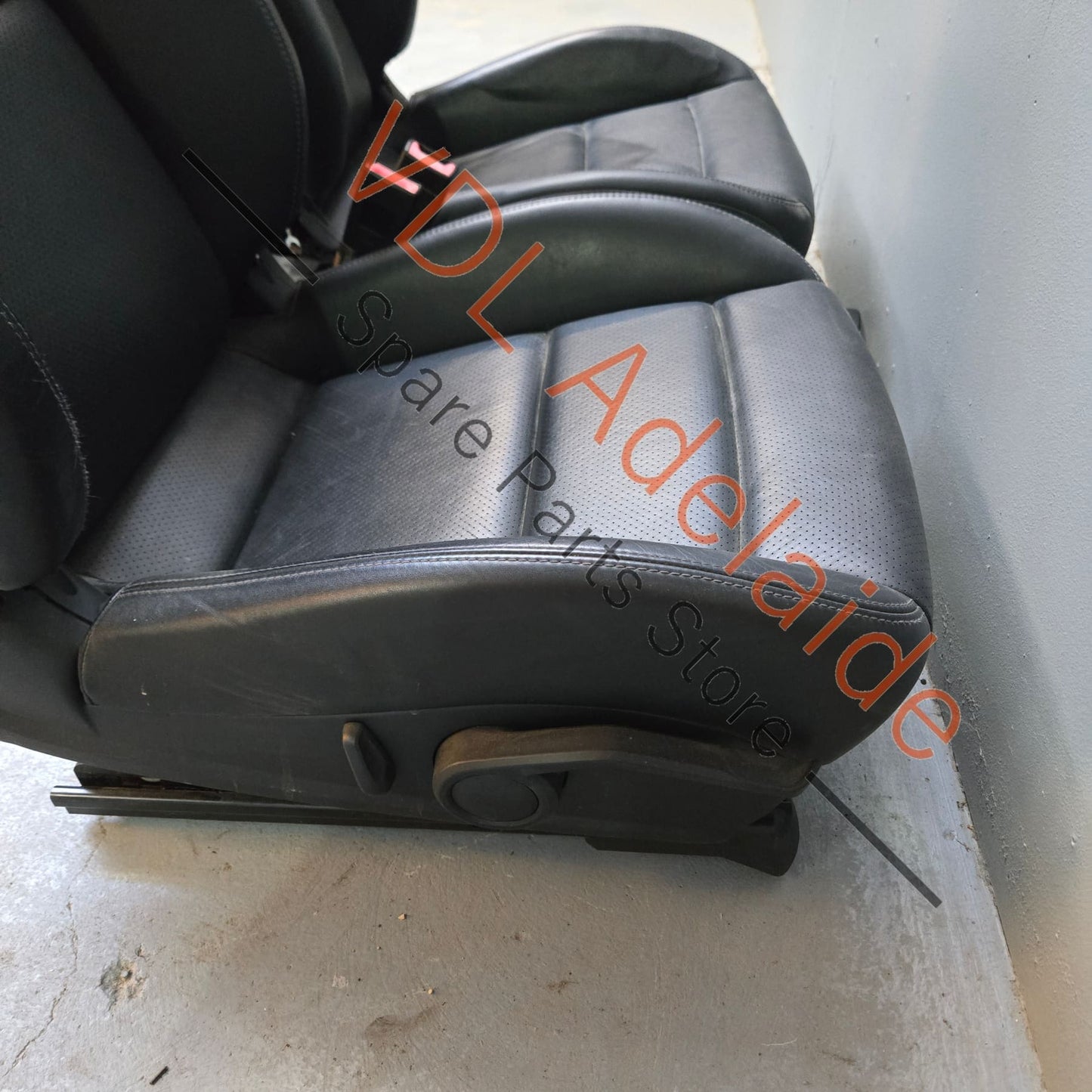Porsche Boxster 981 Cayman Black Leather Seat Set Pair