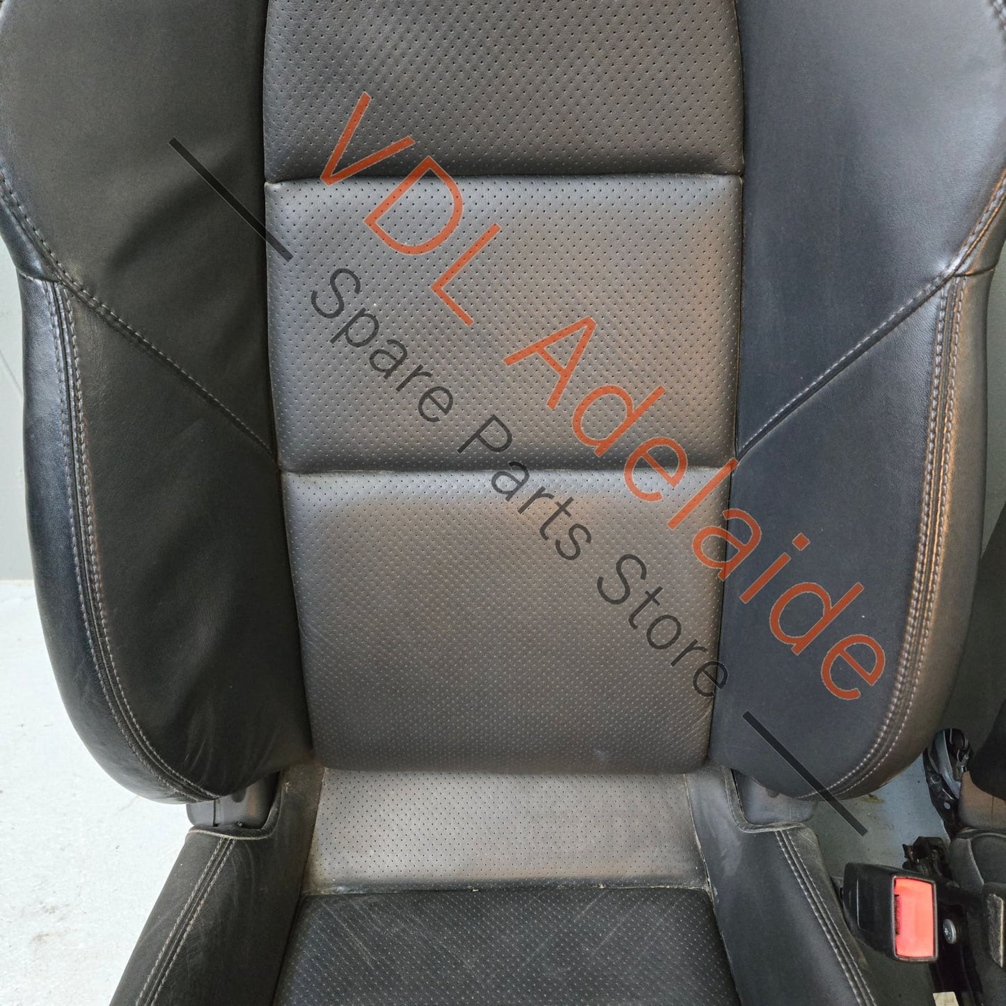 Porsche Boxster 981 Cayman Black Leather Seat Set Pair