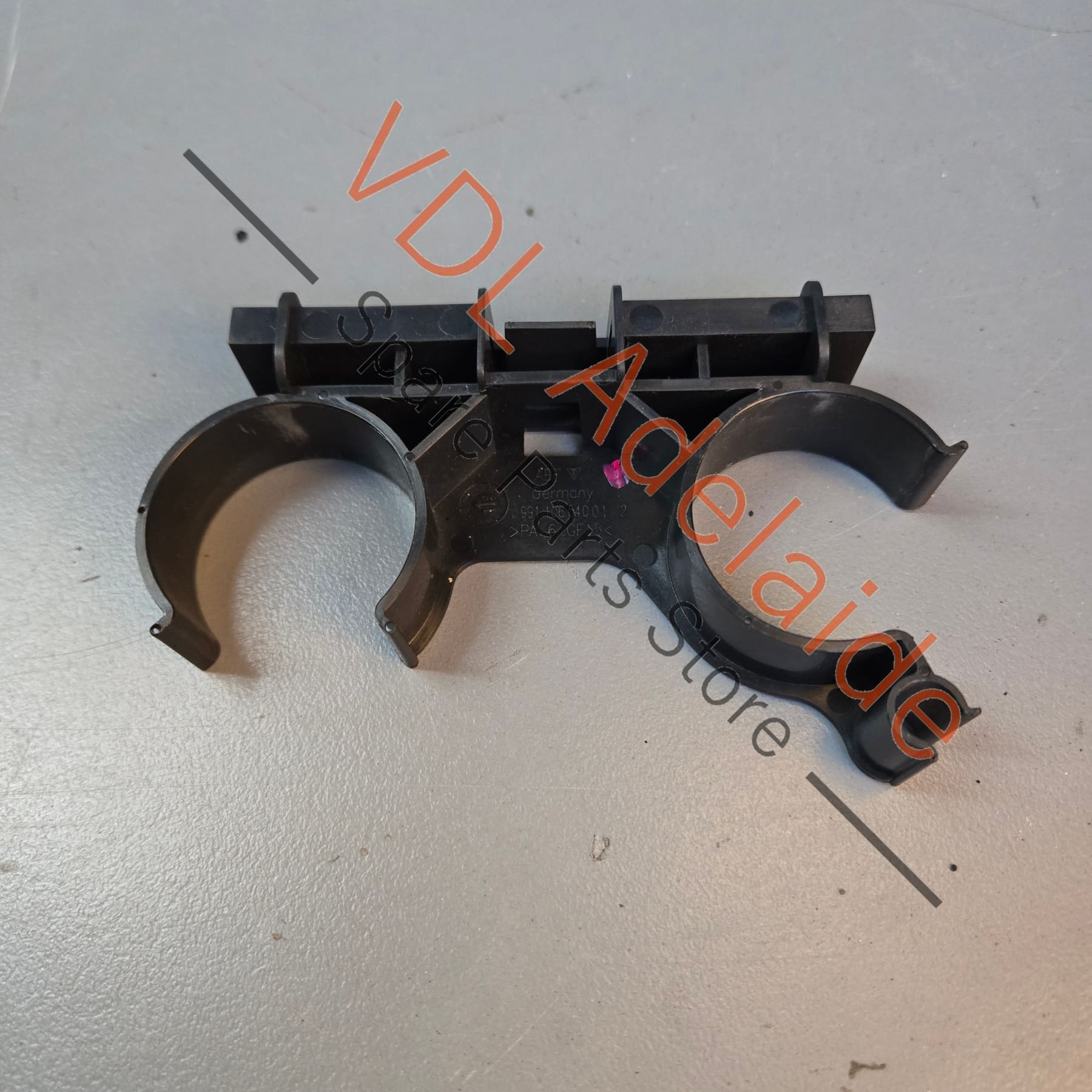 99110654001    Porsche 911 Cayman Boxster Bracket for Coolant Pipe Under Floor Tunnel 99110654001