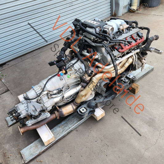 07L100031A 09E300038F Audi S8 V10 Petrol 5.2L 331kW Engine Motor BSM & Transmission Gearbox JLM