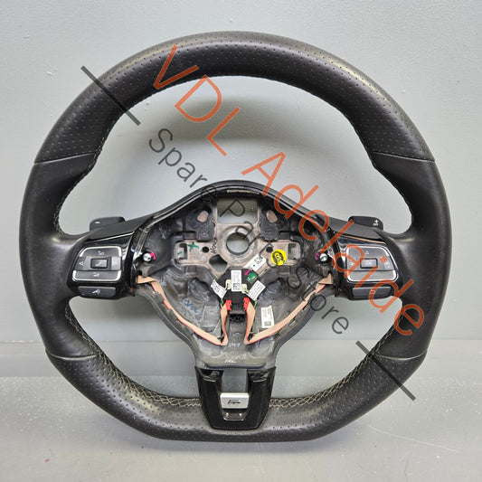 5K0419091AS    VW Golf MK6 R Sport Steering Wheel Flat Bottom 5K0419091AS