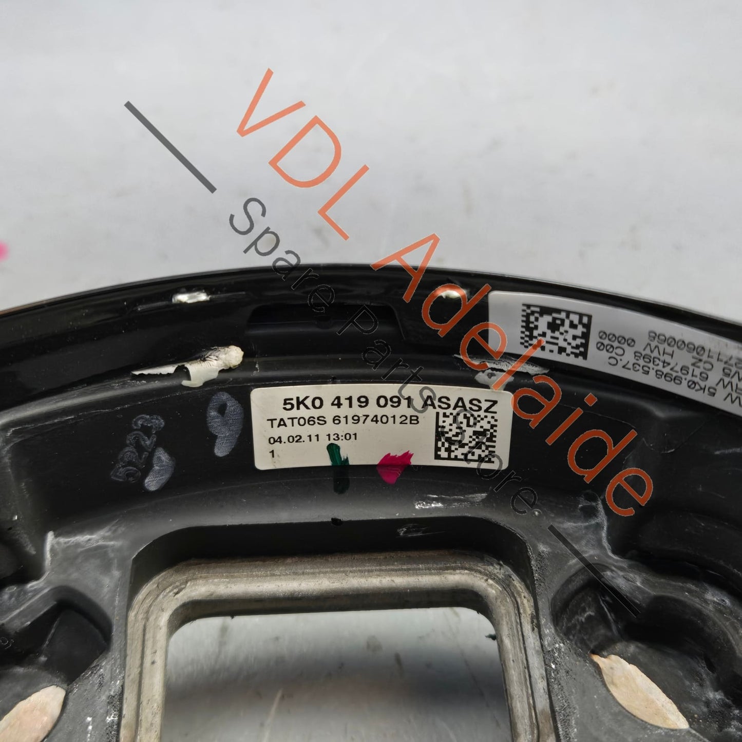 5K0419091AS VW Golf MK6 R Sport Steering Wheel Flat Bottom 5K0419091AS