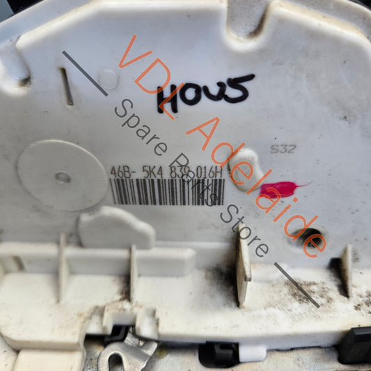5K4839016H    VW Golf MK6 Rear Right Door Lock Mechanism 5K4839016H