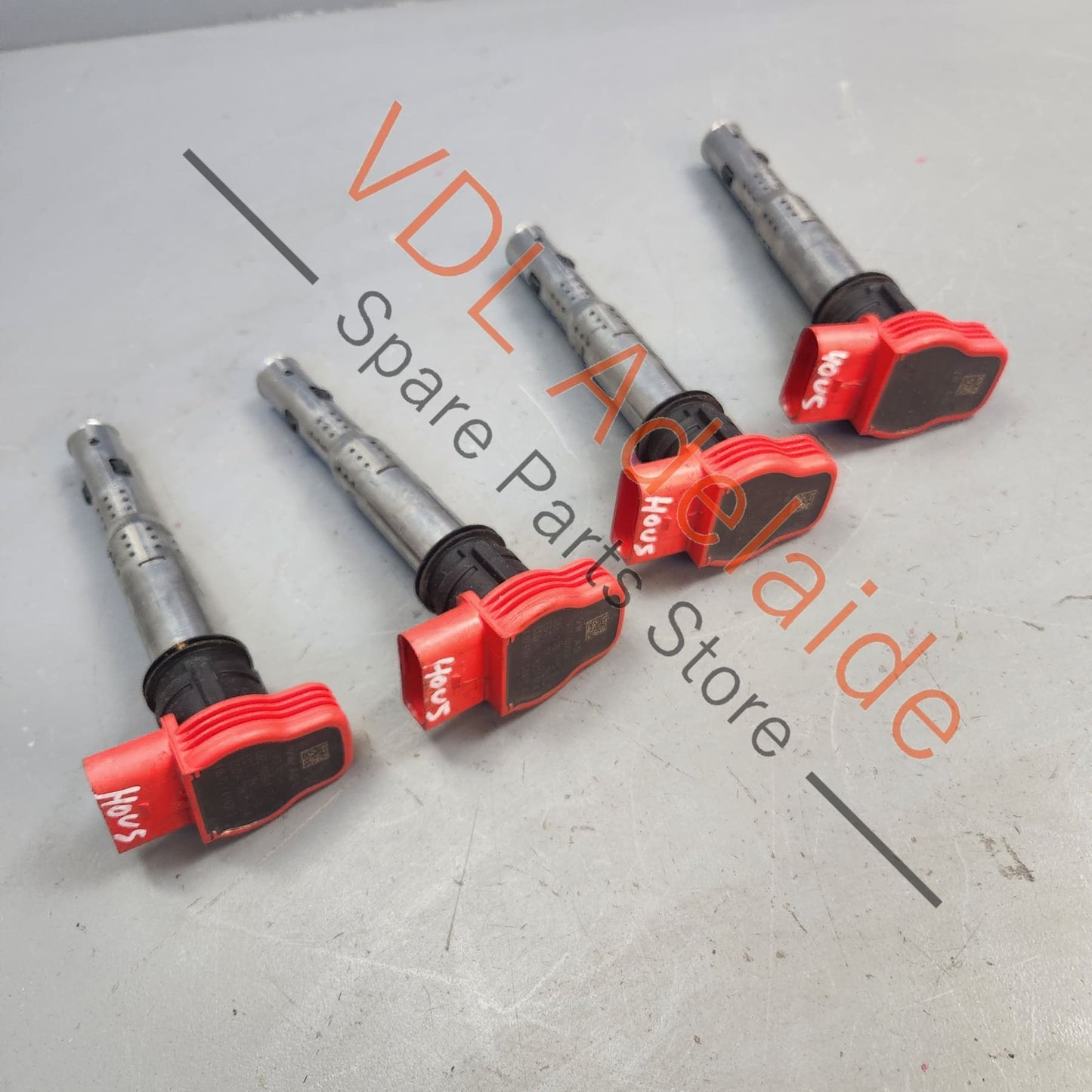 06E905115G VW Golf R Audi R8 Red Ignition Coil Packs x4 06E905115G