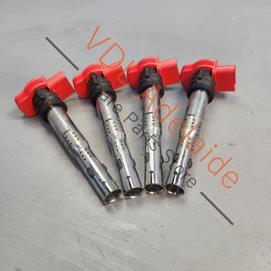 06E905115G    VW Golf R Audi R8 Red Ignition Coil Packs x4 06E905115G