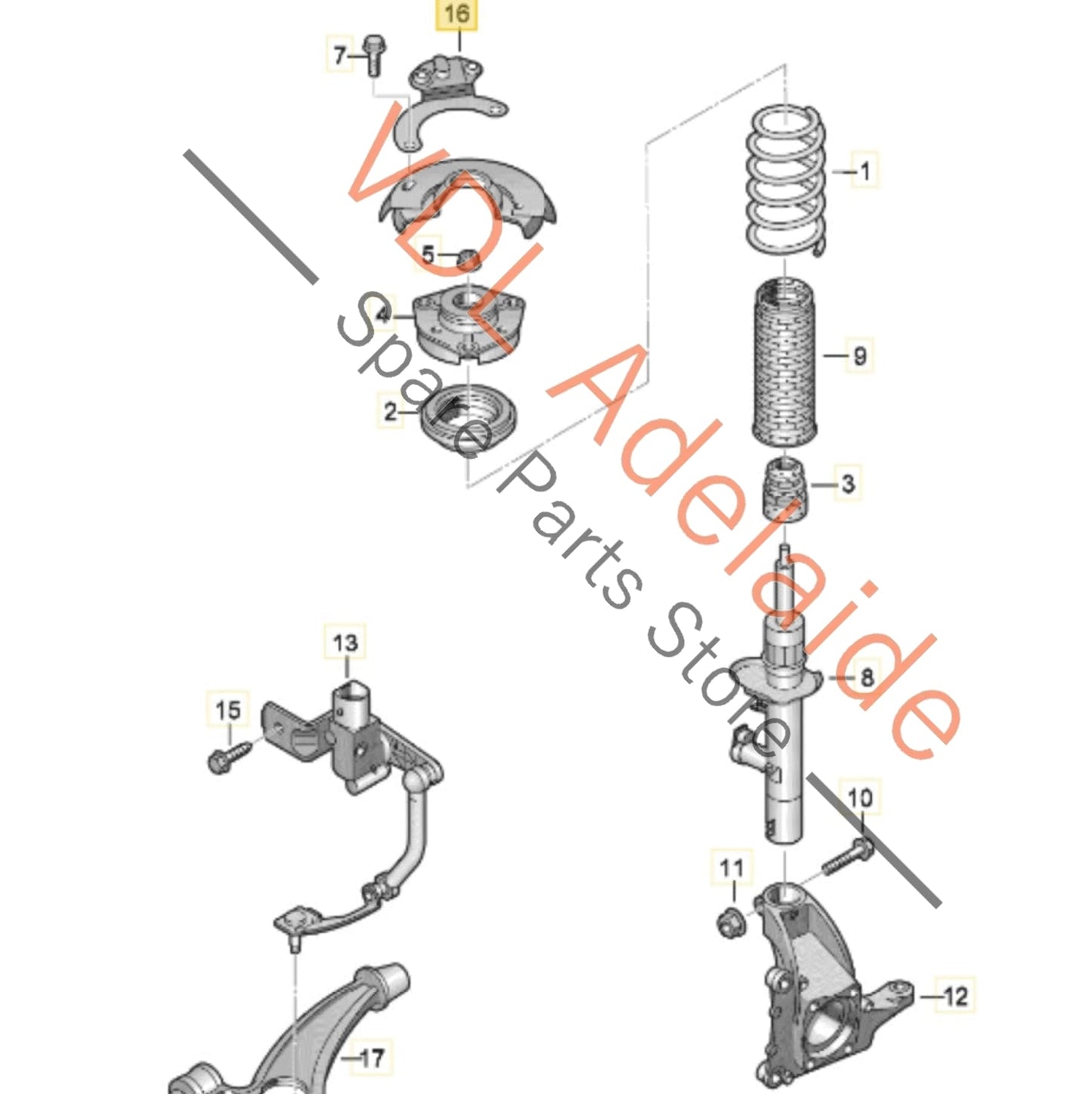 3C0907651 1K0412575 1K0412576 VW Golf MK6 R Front Acceleration Sensor Set Left & Right 1K0412576 1K0412575
