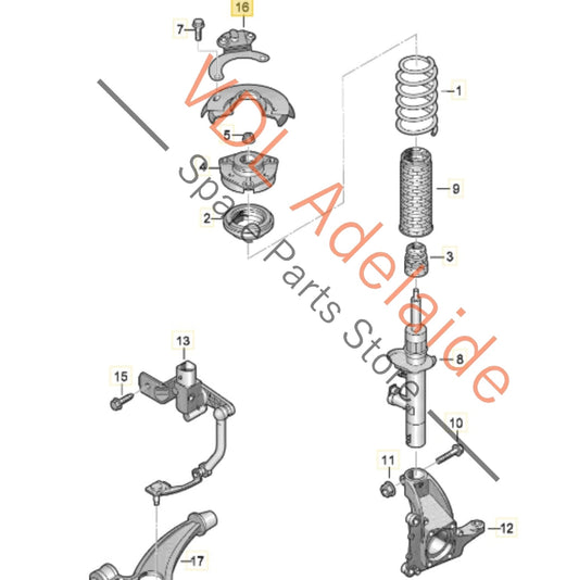 3C0907651 1K0412575 1K0412576  VW Golf MK6 R Front Acceleration Sensor Set Left & Right 1K0412576 1K0412575