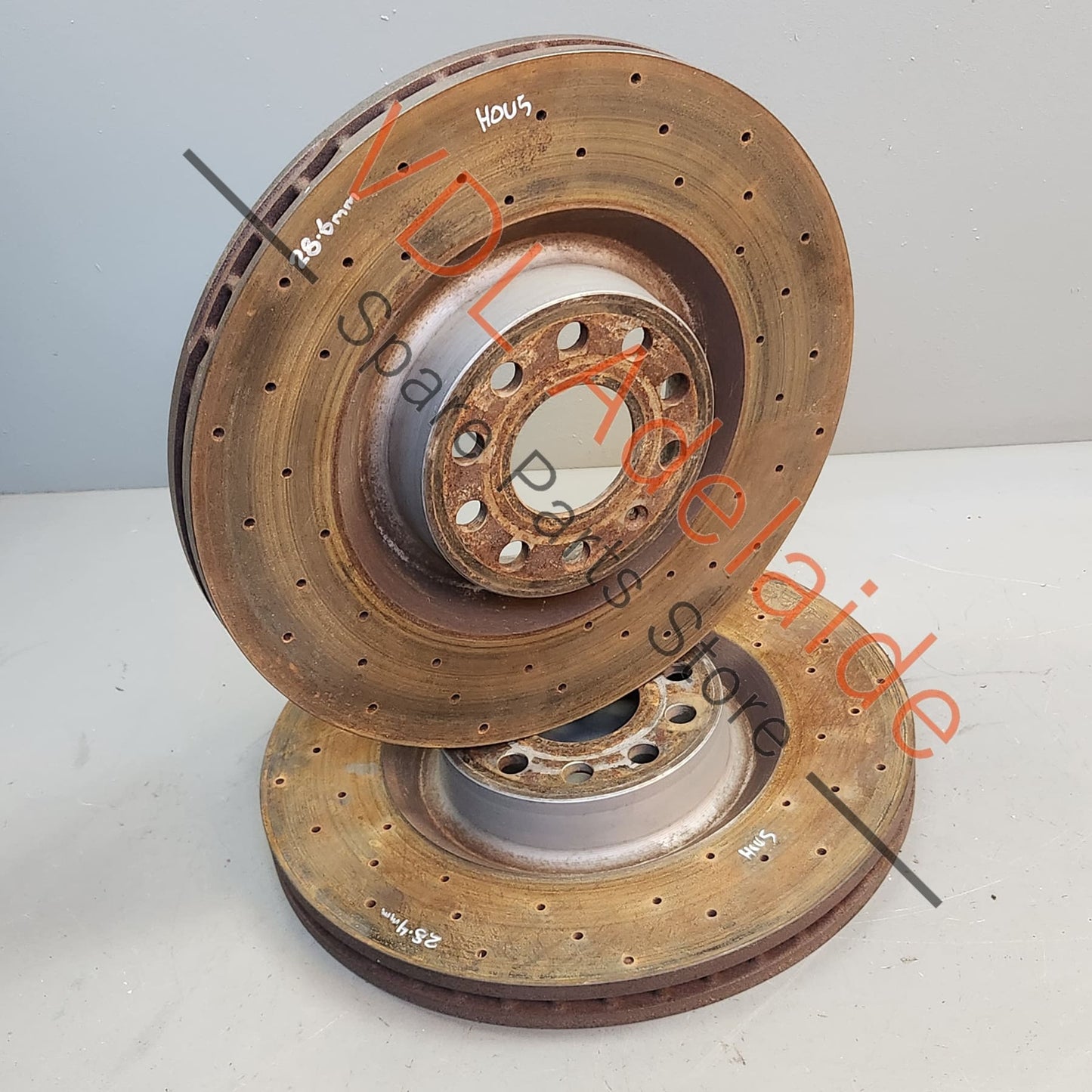 1K0615301M Genuine VW Golf R MK6 Front Disc Brake Rotors (pair) 345 x 30mm 1K0615301M