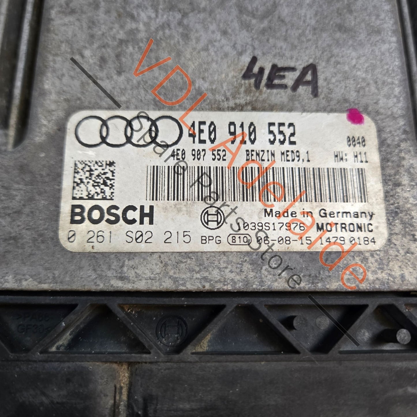 4E0910552X 4E0910552 Audi D3 S8 V10 Engine ECU Controller 4E0910552X MED9.1 BSM 450PS 331kw