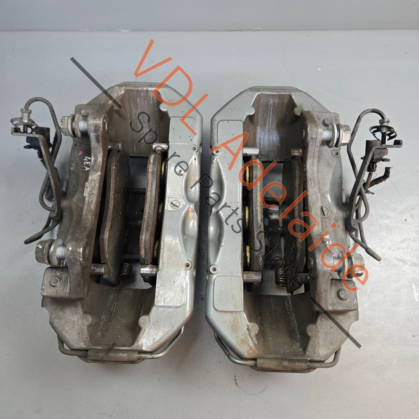 4E0615107 4E0615108 Audi Brembo Carbon Ceramic 380mm x 38mm Brake Caliper Pair 4E0615107 4E0615108