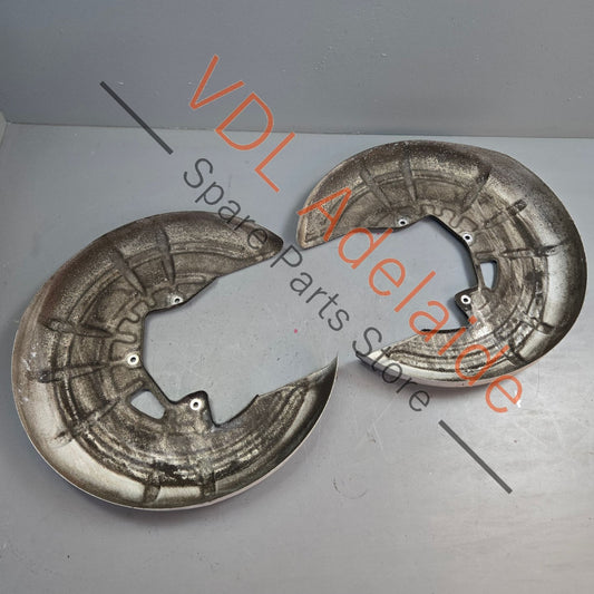 4E0615611G 4E0615612G Audi Carbon Ceramic Brake Cover Plate Pair 4E0615611G 4E0615612G 356mm x 28mm
