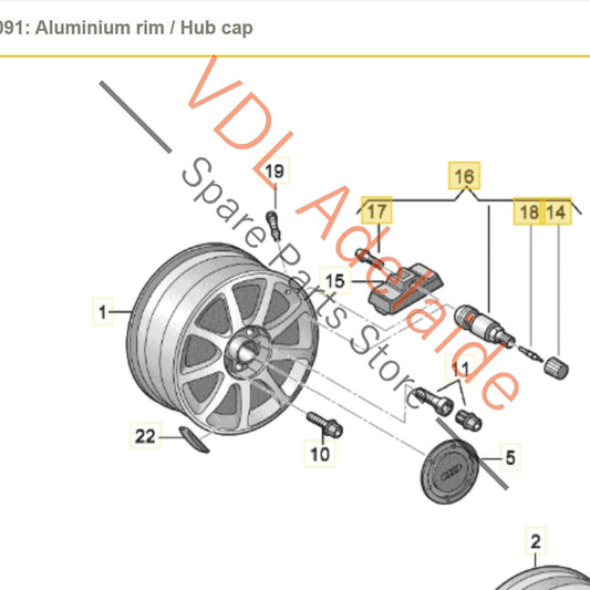 4D0907275E 4D0601361 Audi Tyre Pressure Sensor Wireless 4D0907275E 4D0601361