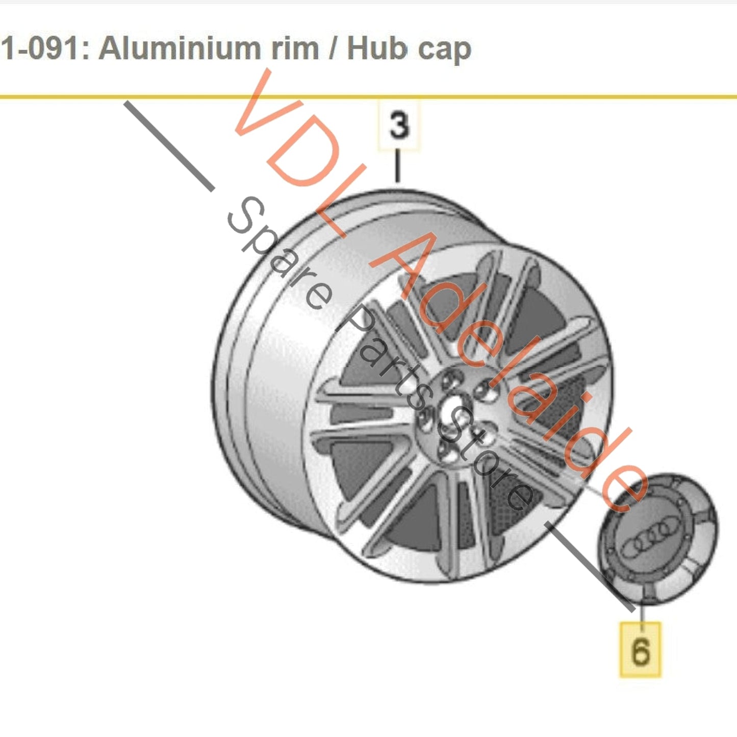 8E0601165NSRA 8E0601165N Audi A8 S8 Wheel Centre Hub Cap 8E0601165N SRA