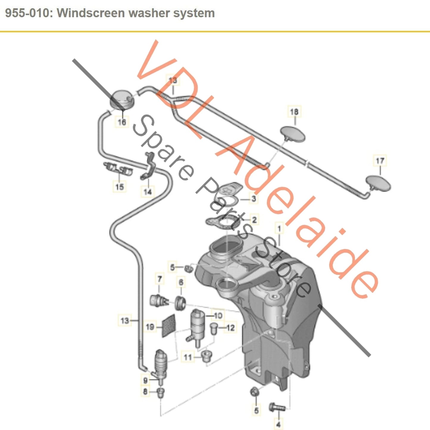8E0955987D 8E0955988D Audi A8 S8 D3 4E Windscreen Washer Jet Nozzle Heated Pair left & right 8E0955987D 8E0955988D