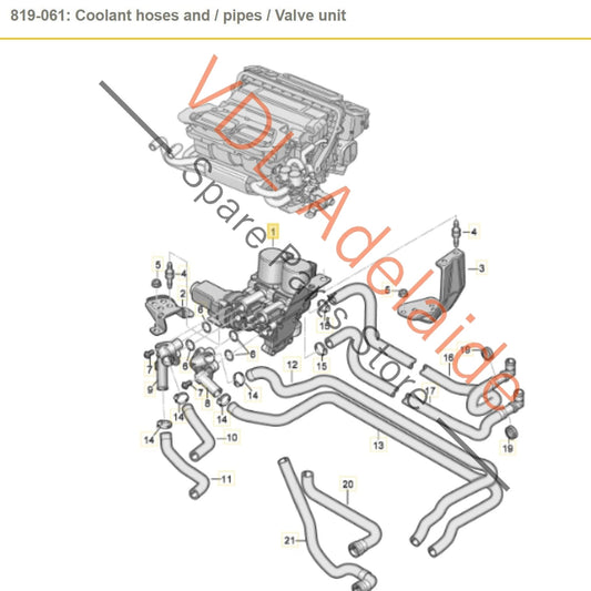 4E0959617C Audi A8 S8 D3 Air Conditioning Control Valve Block 4E0959617C