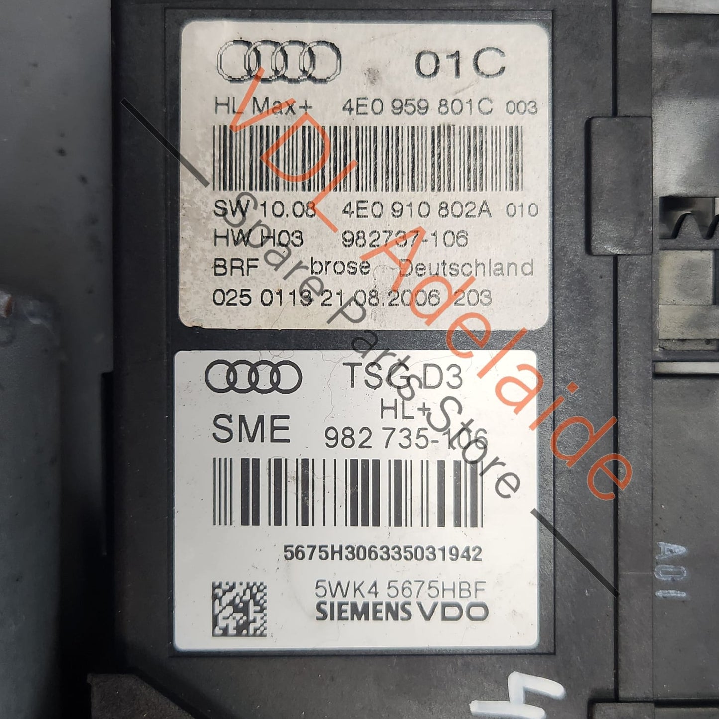 4E0959801D Audi A8 D3 S8 Rear Left Window Regulator Motor 4E0959801D