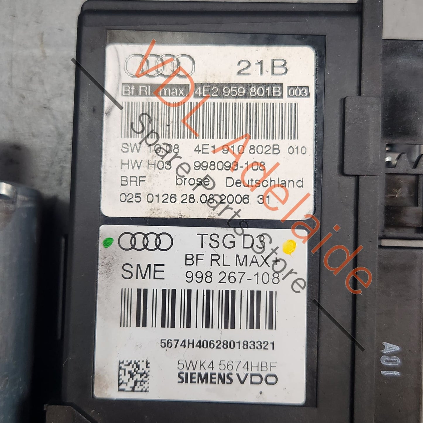 4E2959801B 4E2959801F Audi A8 S8 D3 Front Left Window Regulator Motor 4E2959801B 4E2959801F