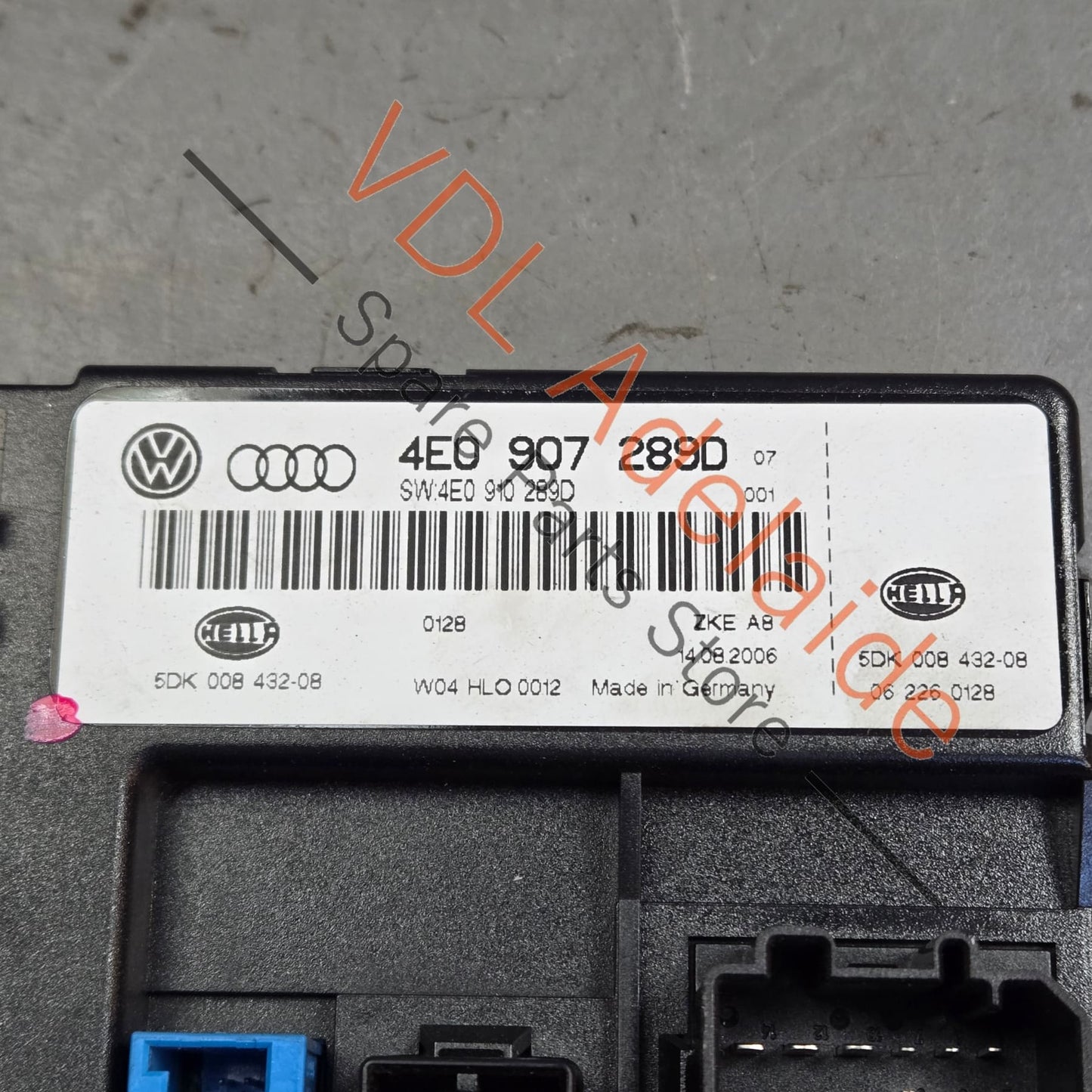 4E0907289D Audi A8 S8 D3 BCM Body Control Control Module 4E0910760D