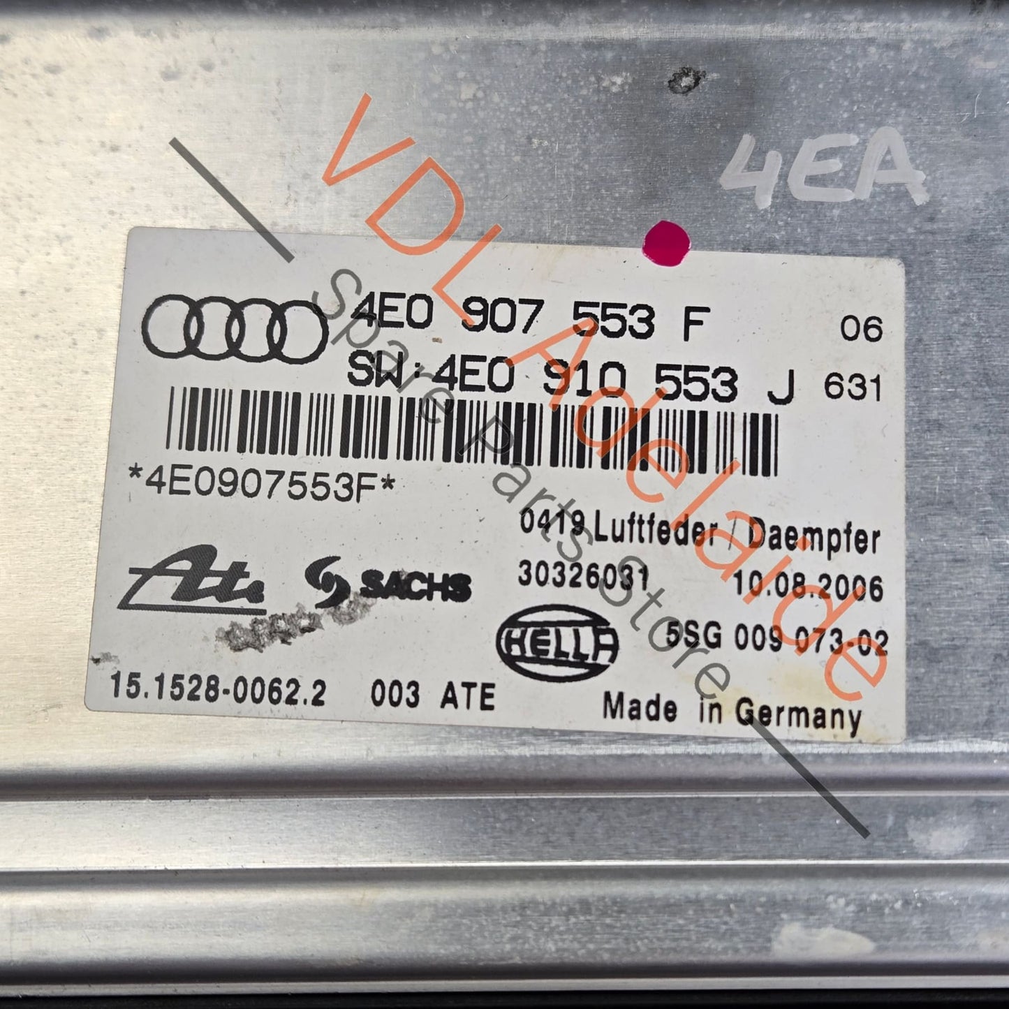 4E0910553L 4E0907553F 4E0910553J Audi A8 S8 D3 Adaptive Air Suspension Control Module 4E0910553L